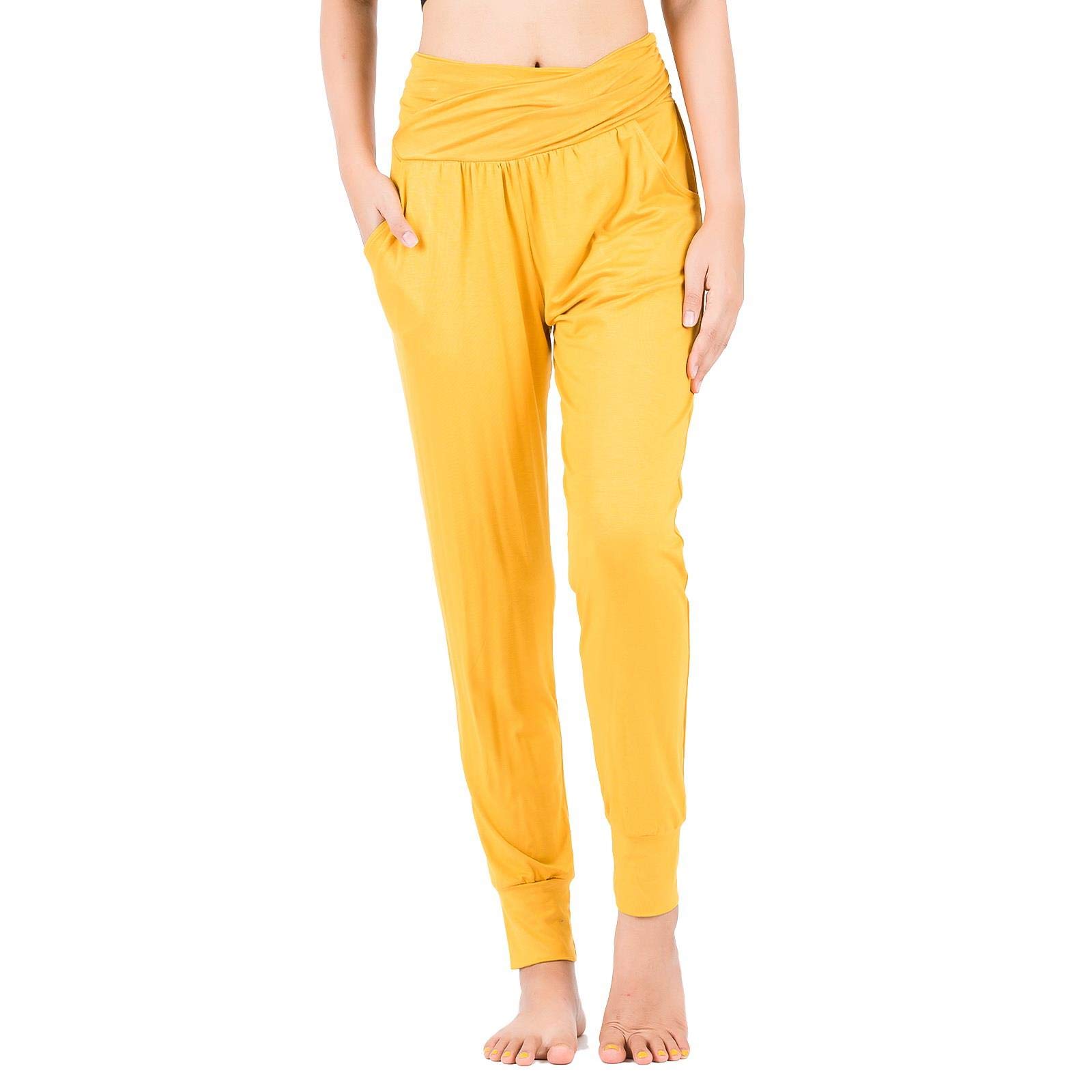 LOFBAZ Women's High Waisted Yoga Pants with Pockets - Workout Joggers, Sweatpants & Lounge Pajama Pants for Gym, Running, Travel & Home Comfort