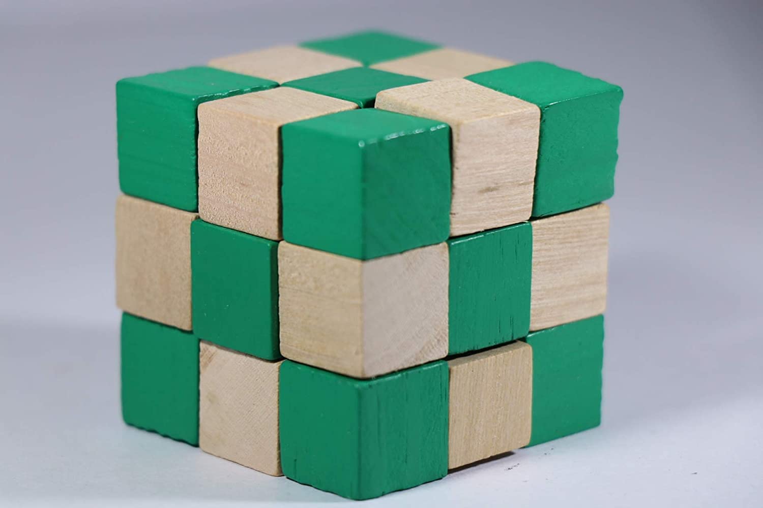 Brain Boosting Wooden Snake Cube Puzzle for Kids - Fun Educational Toy to Improve Logic & Problem Solving Skills | Perfect for Birthday Gifts, Classroom Activities & Family Game Night | Brown