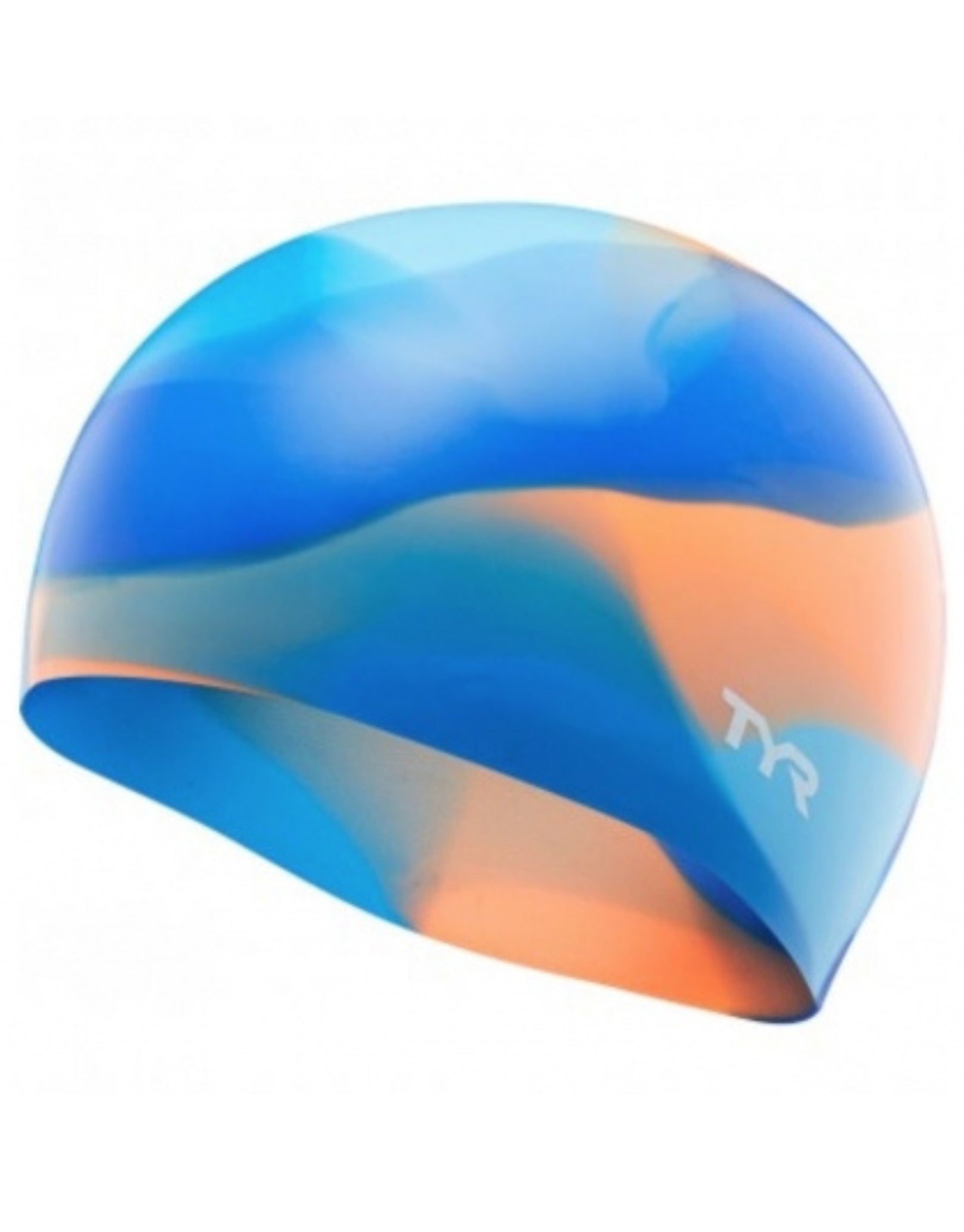 Colorful Tie Dye Silicone Swim Cap for Kids - Fun Graphic Design for Swimming Lessons, Pool Parties & Water Sports