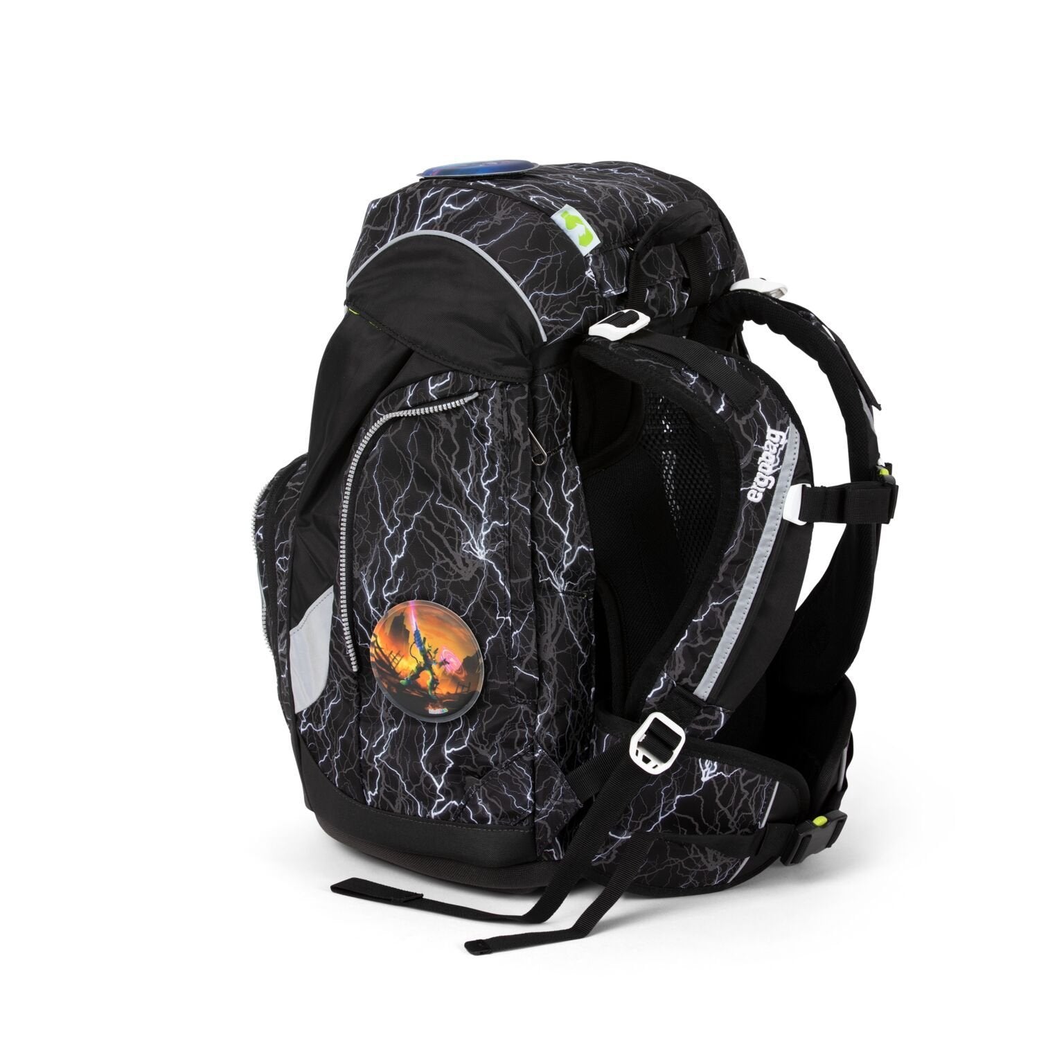 Ergobag School Backpack 6-Piece Set - SuperReflektBear Glow Edition | Lightweight Durable Kids Bookbag for Elementary Students | Perfect for School, Travel & Outdoor Adventures