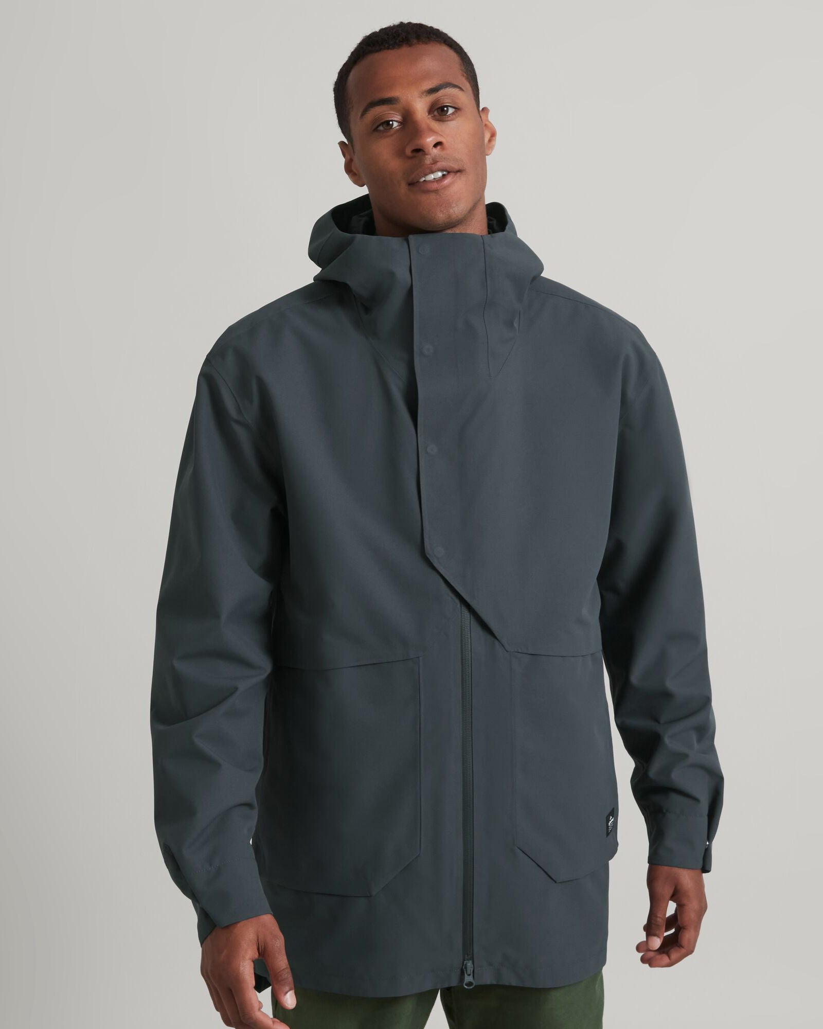 Amphi 2L Men's 3-in-1 Waterproof Parka Jacket - Graphite Color for Outdoor Hiking, Camping & Winter Activities