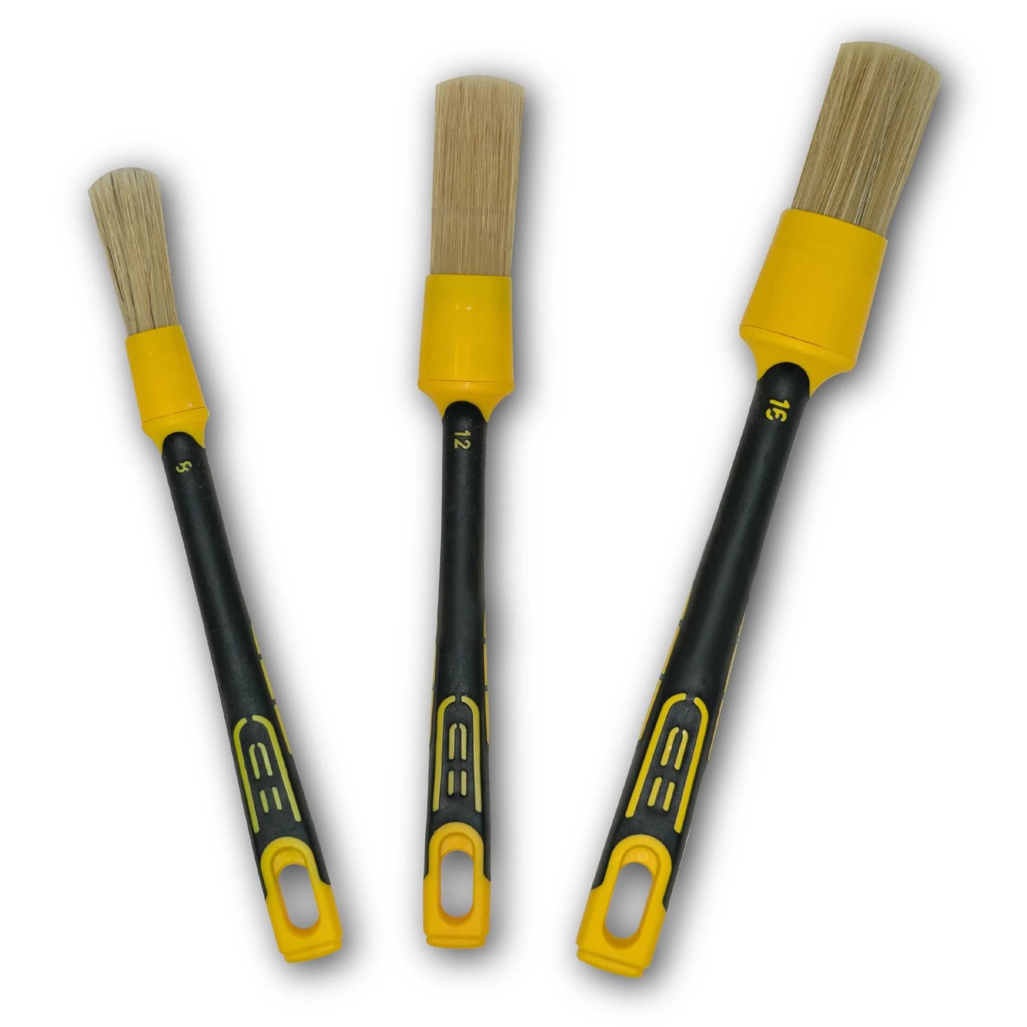 Premium Rubber Detailing Brush for Cars (16mm) - Perfect for Cleaning Wheels, Grilles & Tight Spaces - Auto Detailing & Car Wash Accessories