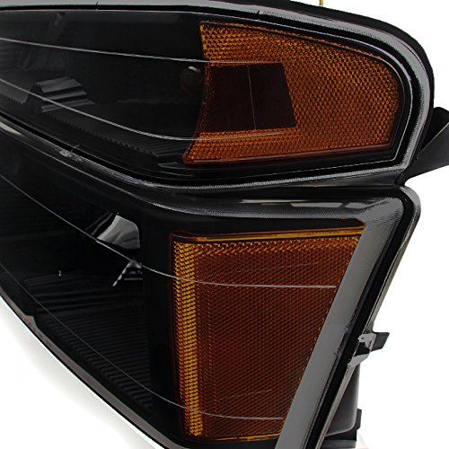 AKKON Black Headlights & Tail Lights Combo Set for Chevy Colorado/Canyon - Replacement Pair with Stylish Black Housing | Perfect for Off-Roading, Night Driving & Custom Truck Upgrades