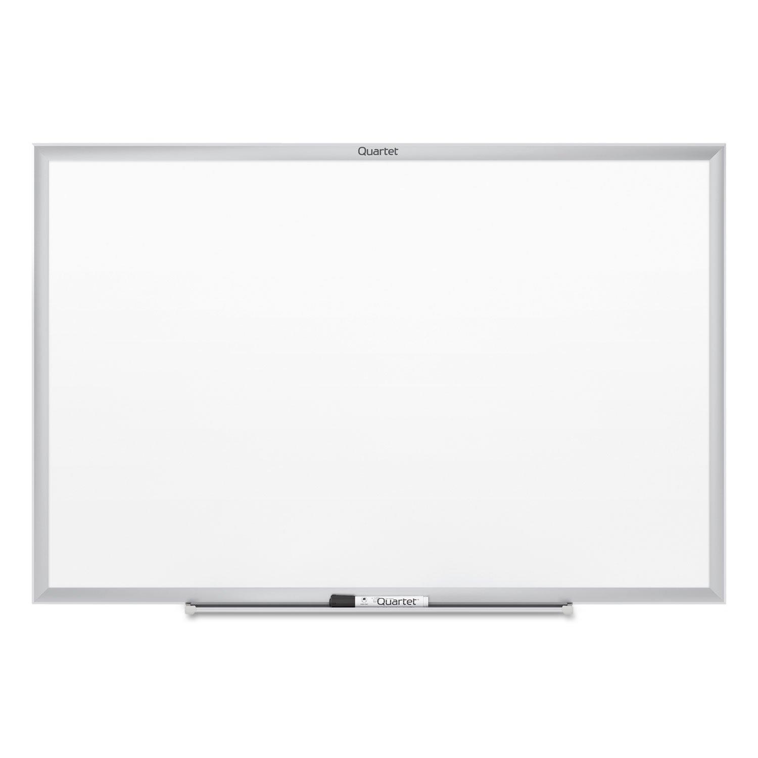 Quartet 4' x 3' Non-Magnetic Dry Erase Whiteboard with Silver Aluminum Frame - Perfect for Office Meetings, Classroom Teaching & Home Organization (Model S534)