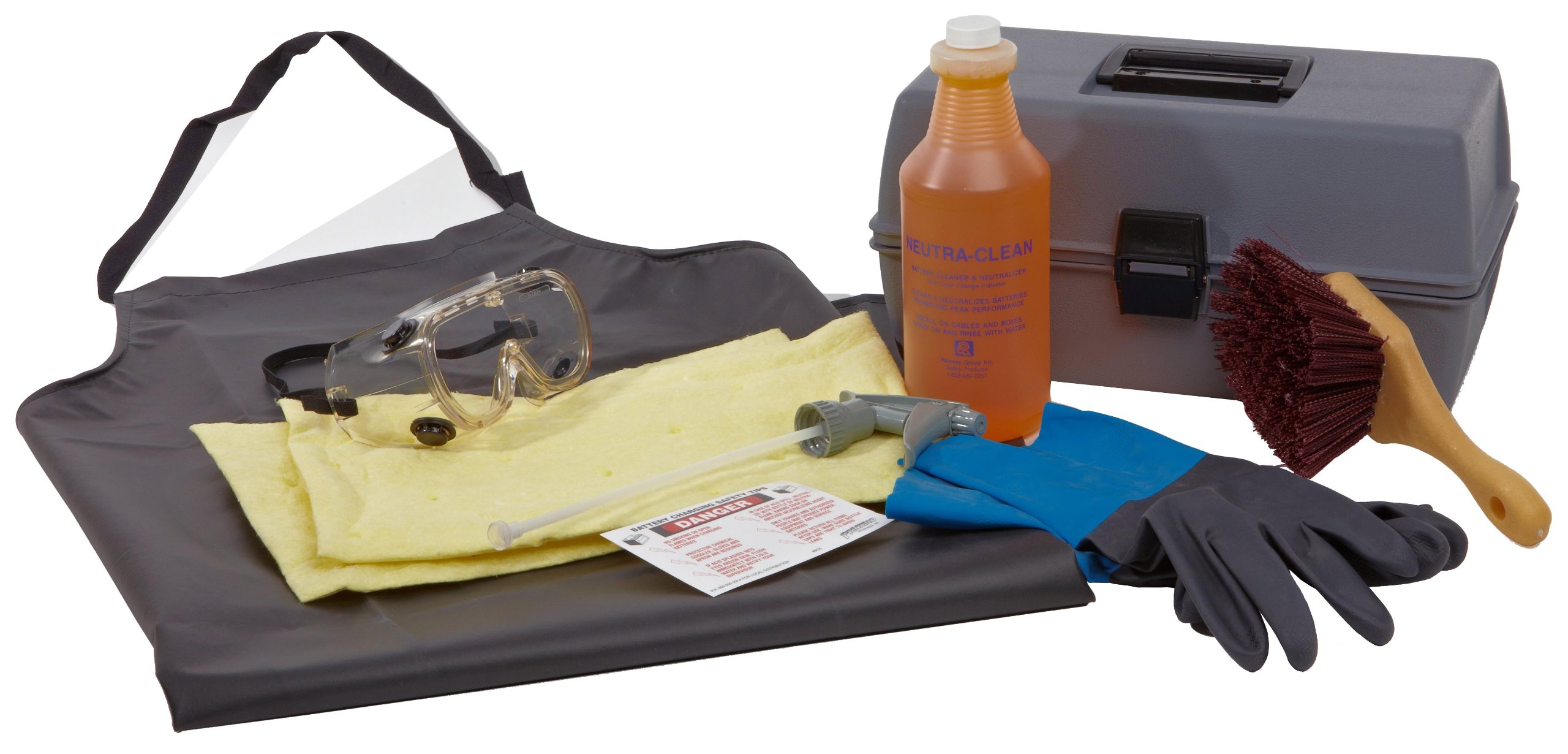 Brady BCK Battery Cleaning and Charging Safety Kit - Essential Maintenance Kit for Car, Motorcycle & Boat Batteries - Prevent Corrosion & Extend Battery Life