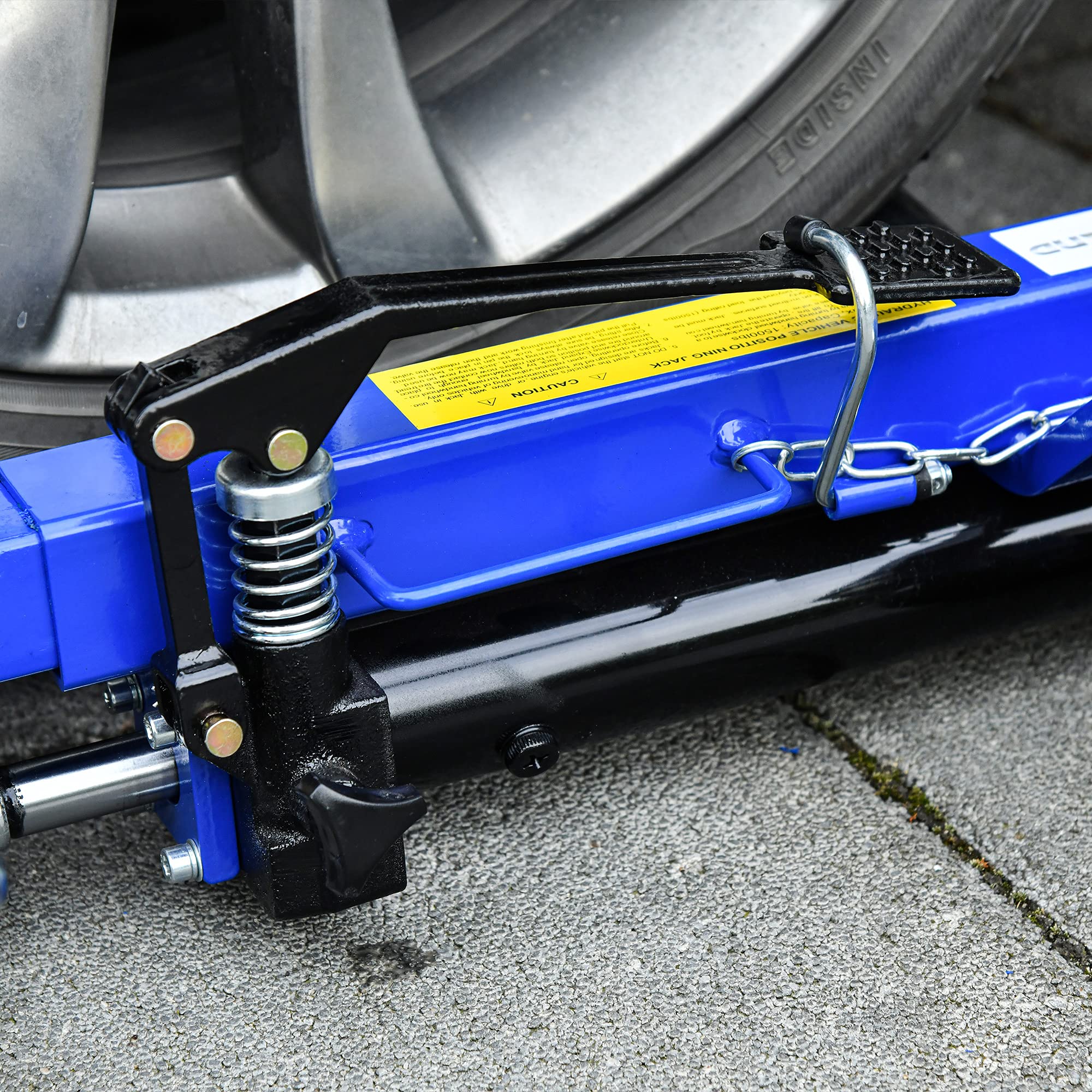 DURHAND 1500LBS Hydraulic Wheel Dolly with Ratcheting Foot Pedal - Heavy Duty Car Jack for Vehicle Positioning, Car, Truck, RV & Trailer (Set of 1) - Perfect for Garage Repairs, Auto Maintenance & Tire Changes