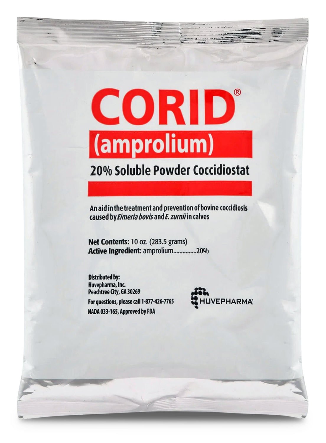 CORID (Amprolium 20%) Soluble Powder for Poultry - 10 oz Water Treatment for Coccidiosis Prevention in Chickens, Turkeys & Game Birds - Perfect for Backyard Flocks & Farm Use