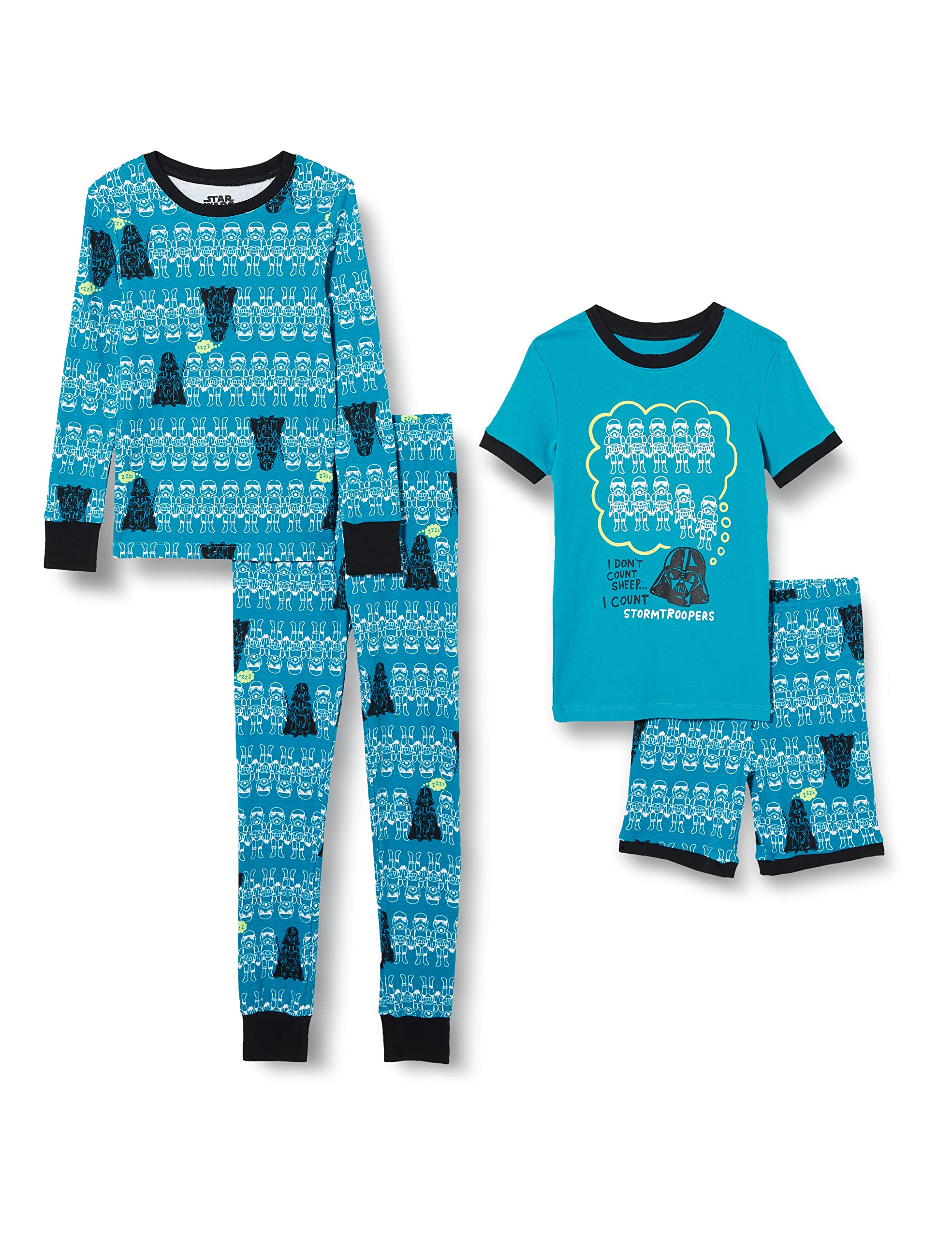 Spotted Zebra Disney Marvel Star Wars Frozen Baby Toddler Boys' Cotton Pajama Sets - Soft Snug-Fit Sleepwear for Kids' Bedtime & Lounge Wear