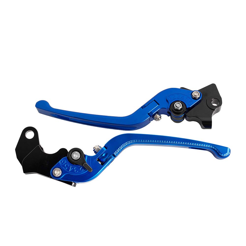 Yamaha YZF R3 2015-2018 & MT03 2015-2018 3D Motorcycle Brake Clutch Handle Lever - CNC Aluminum Alloy Accessories (Blue) - Perfect for Racing, Street Riding and Custom Bike Upgrades