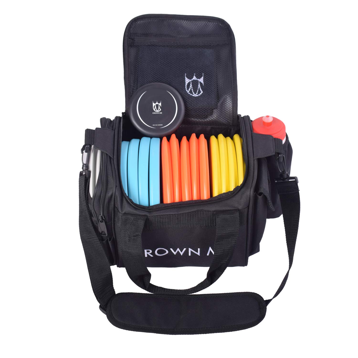 **CROWN ME Disc Golf Starter Set - 6 Discs, 1 Marker, 1 Towel & 1 Bag | Perfect for Beginners & Outdoor Sports Enthusiasts | Ideal for Parks, Backyards & Competitive Play**