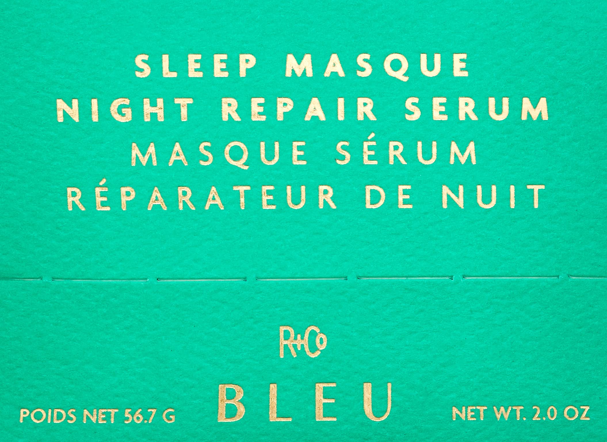 R+Co BLEU Sleep Masque Night Repair Serum - Overnight Hair Treatment for Damaged Hair | Vegan, Cruelty-Free & Sustainable Hair Care | Deep Nourishing & Revitalizing Formula (2 Oz) - Perfect for Nighttime Hair Repair & Morning Shine