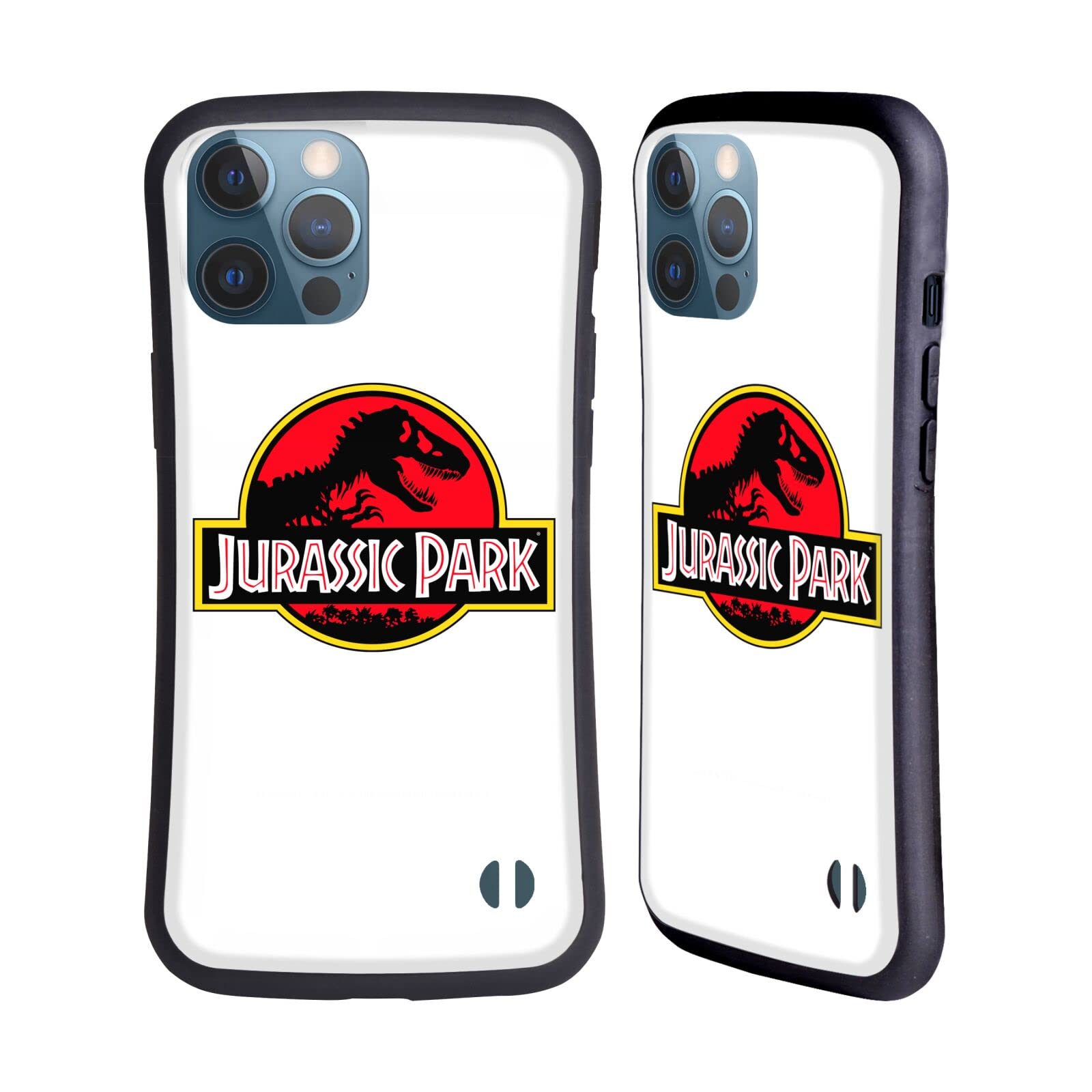 Official Jurassic Park Logo Hybrid Case for iPhone 13 Pro Max - Durable Protective Phone Cover with Licensed Design - Perfect for Movie Fans, Collectors & Everyday Use