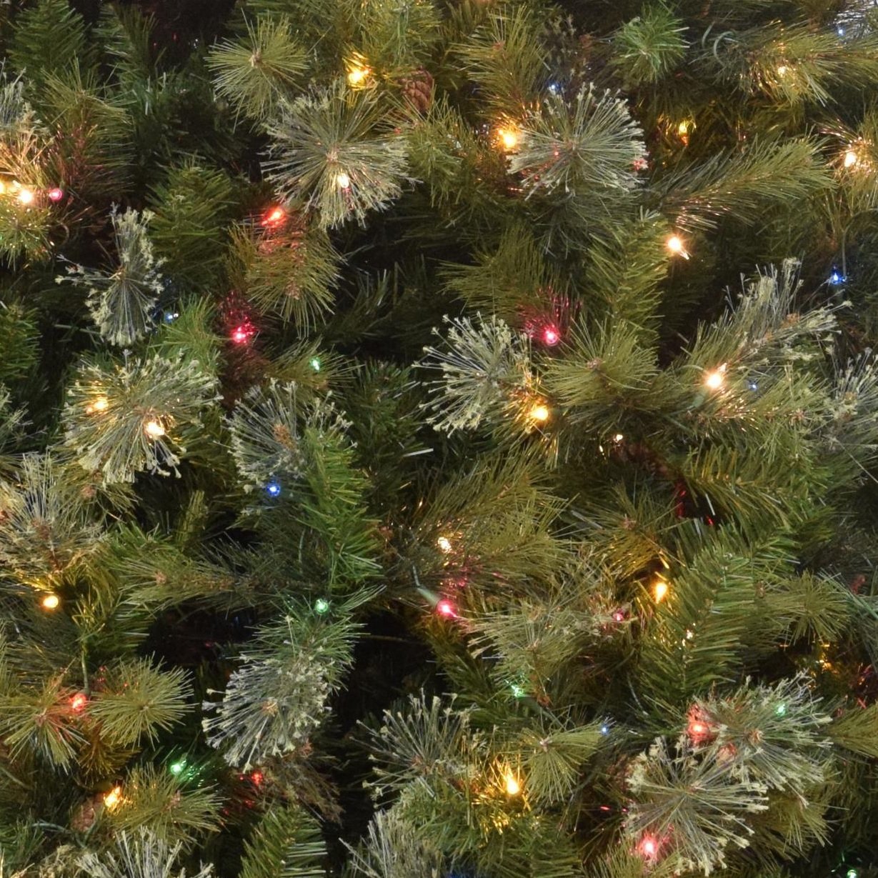 (Multi-Colored) 7.5ft Rocky Mountain Artificial Tree with Multi-Colored Lights