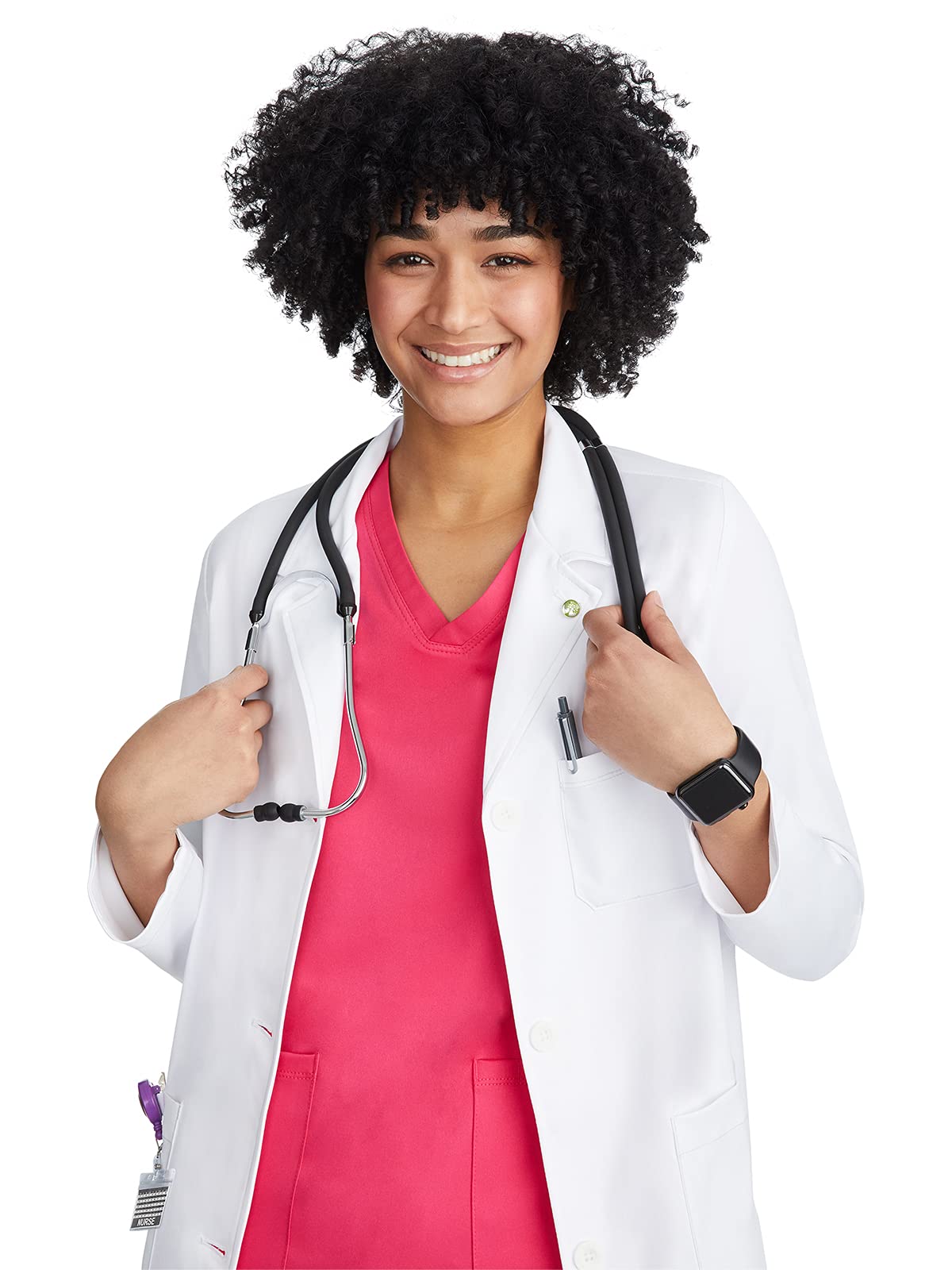 Healing Hands Women's 6-Pocket Full Length White Lab Coat 5161 Faye - Professional Medical Uniform for Doctors, Nurses & Students | Perfect for Hospitals, Clinics & Laboratory Work