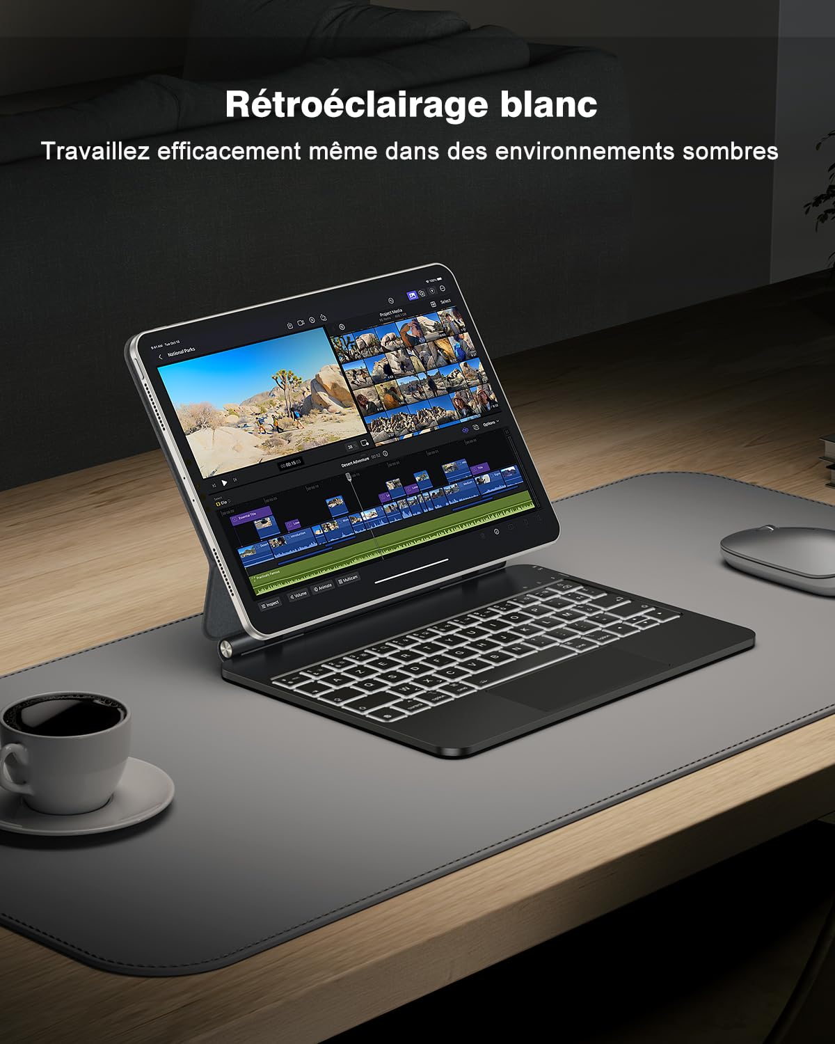 Magnetic Keyboard Case for iPad Air 11