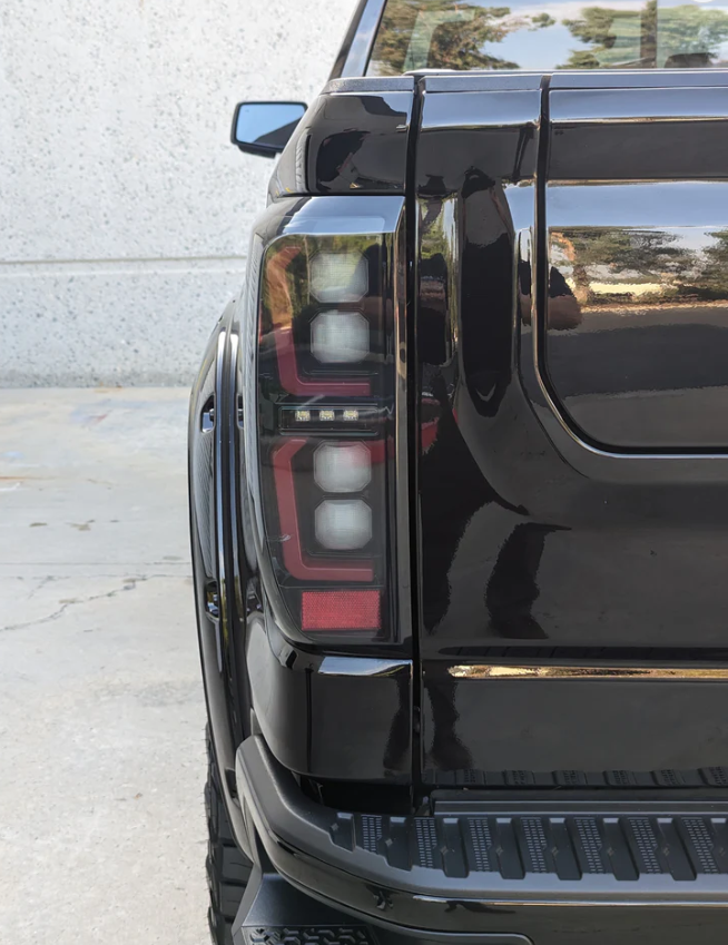 GMC Sierra 2500/3500 2020-2023 LED Tail Lights - Smoked OLED Replacement for OEM Halogen - Perfect for Off-Roading & Night Driving