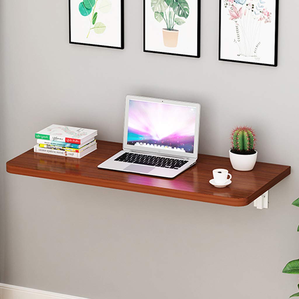 Space-Saving Wall-Mounted Drop-Leaf Folding Table - Multi-Functional Computer Desk & Kitchen Dining Table for Small Spaces - Perfect for Home Office, Laundry Room, Studio Apartments & Tiny Homes