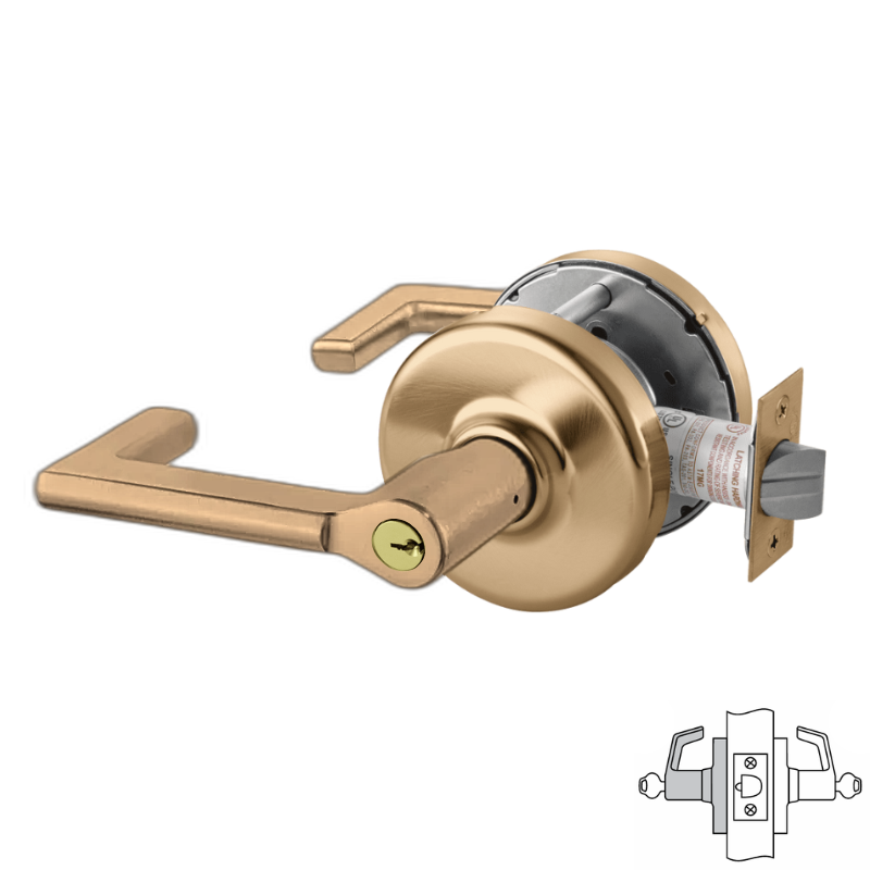 Corbin Russwin CLX3352 124D Classroom Security Lock - Cylindrical Deadbolt with Intruder Function & Decorative Lever, Multiple Key Core Options - Ideal for Schools, Offices & Commercial Buildings