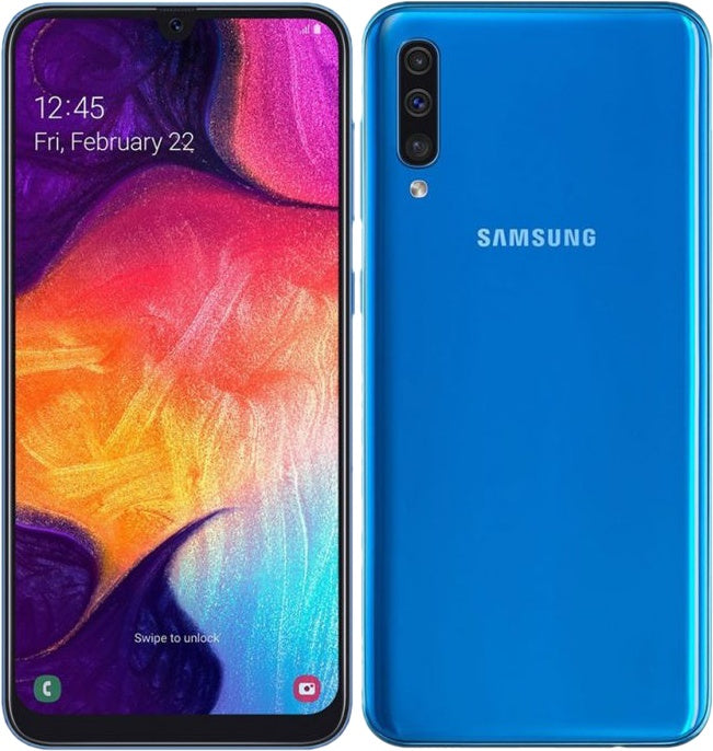 Samsung Galaxy A50 128GB Unlocked Smartphone - Verizon Compatible - Midnight Blue - Perfect for Streaming & Gaming
