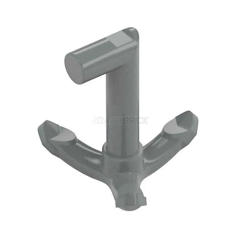 LEGO Minifigure Accessory - Hook Grappling with Side Bar, Anchor, Flat Silver (15534) for Action Scenes & Adventure Play | Compatible with LEGO Sets