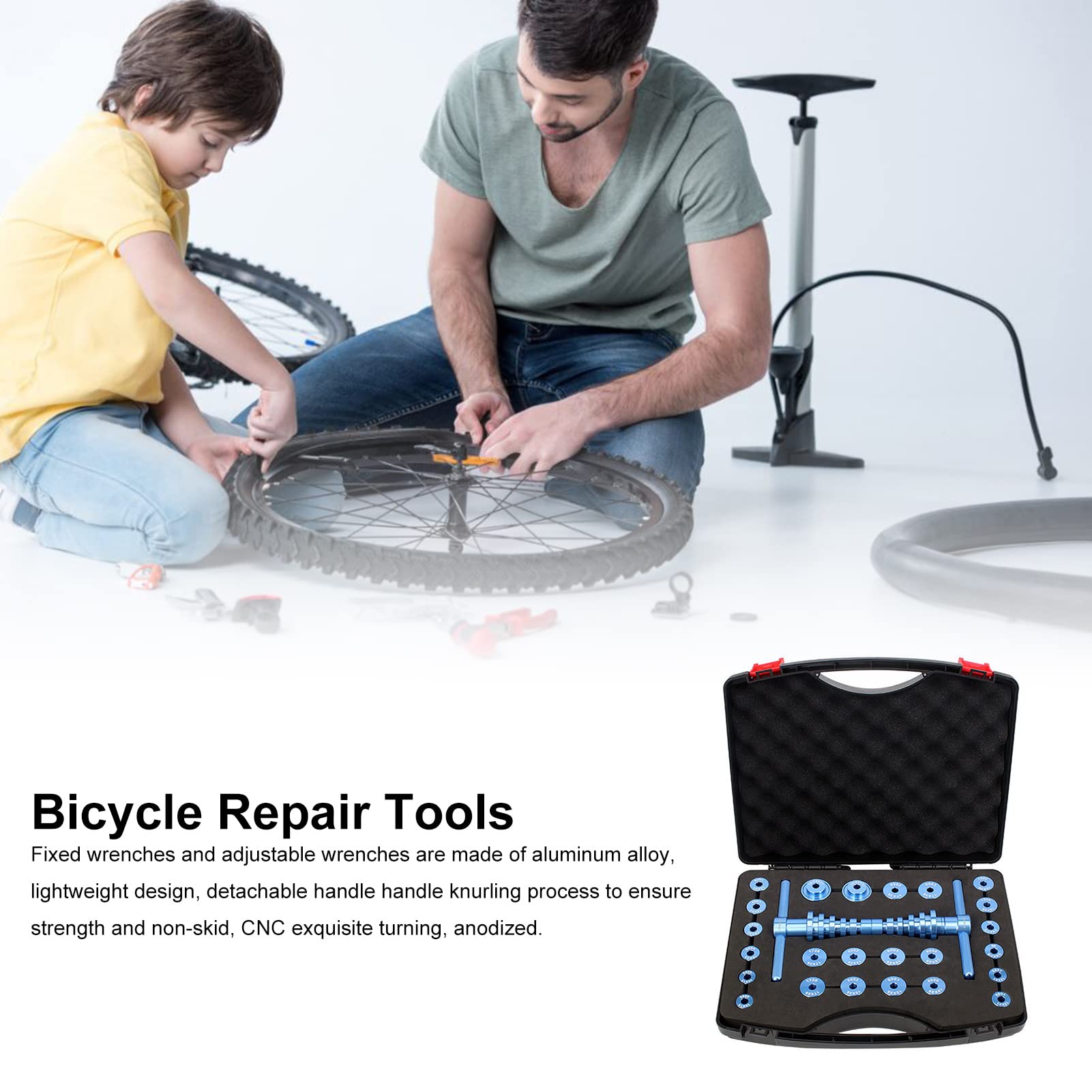 Premium Bike Bearing Press Kit - Universal Bicycle Wheel Hub Bearing Tool Set for Soft Tail Frame Drift | Professional Bike Repair & Maintenance Equipment for DIY Enthusiasts & Bike Shops