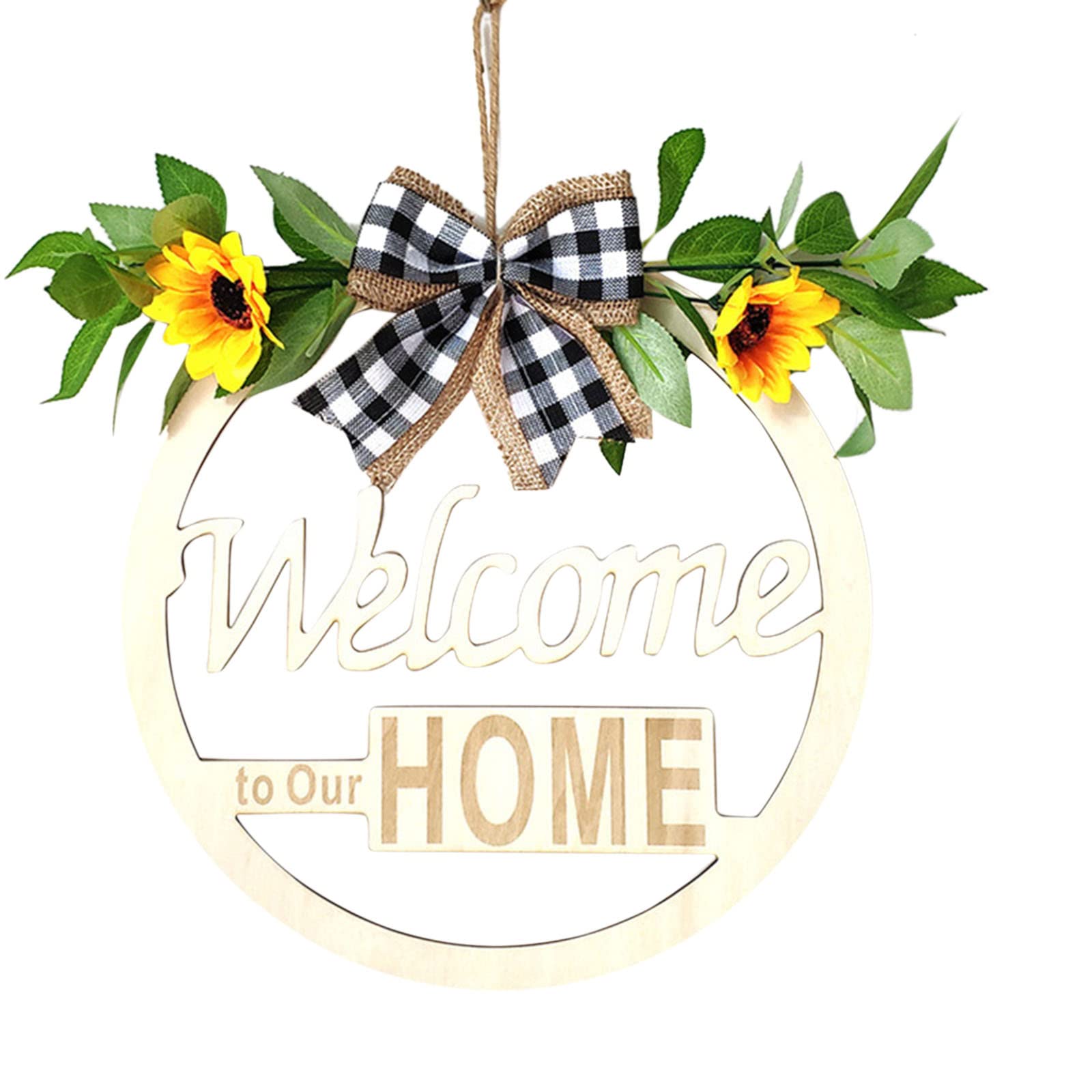 Plowerme Spring Summer House Number Pendant - Vintage Metal Address Plaque for Home Door Decor, Porch Sign & Garden Decoration | Perfect for Cottage, Farmhouse & Apartment Entryway