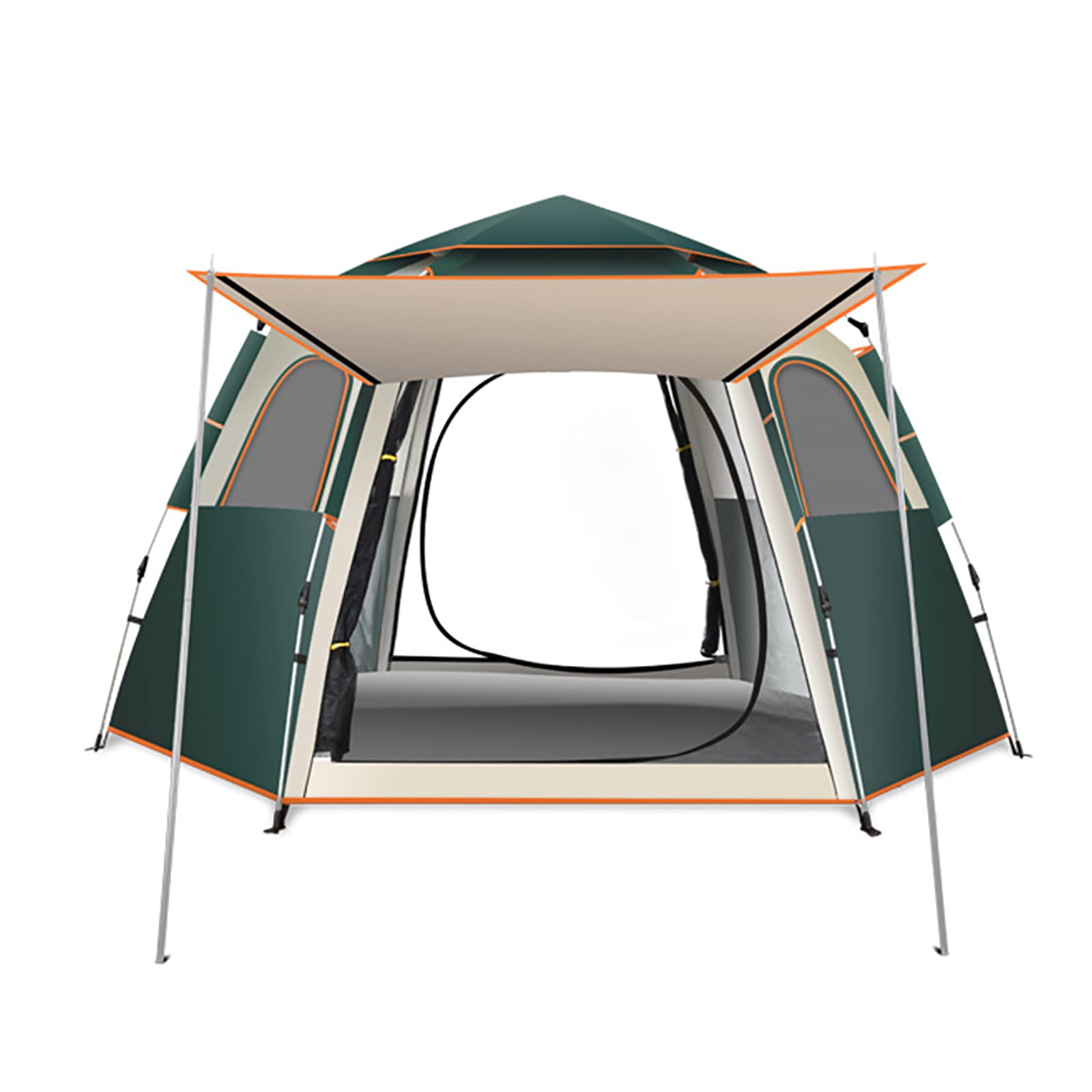 Windproof & Waterproof Pop Up Dome Tent for Camping - Instant Setup Family Camping Tent with Rainfly | Perfect for Outdoor Adventures, Festivals, and Backpacking Trips