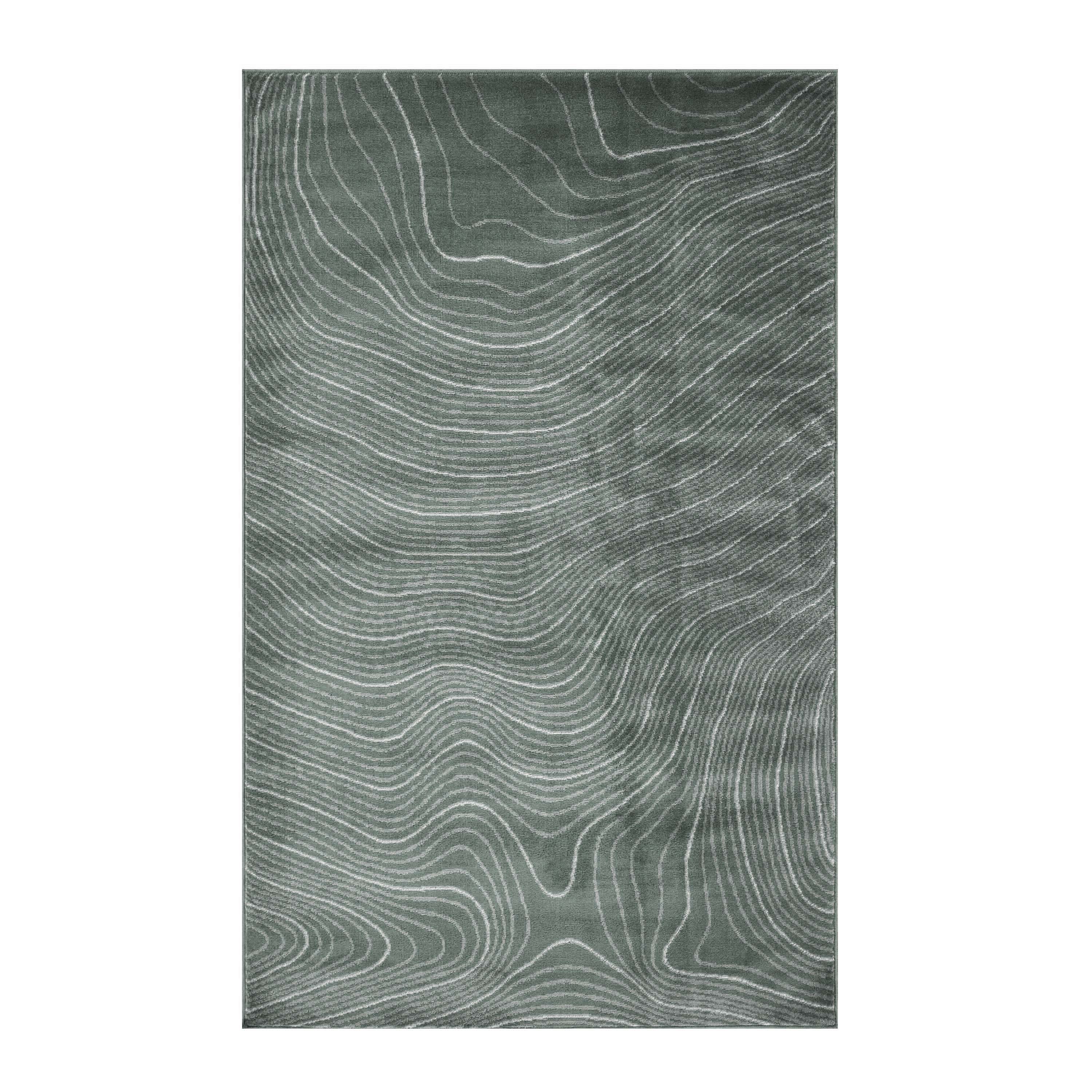 Veer Modern Abstract Wood Grain Indoor Area Rug or Runner - Non-Slip Soft Living Room Carpet for Home Decor, Bedroom, Office - Perfect for Boho, Farmhouse & Contemporary Styles