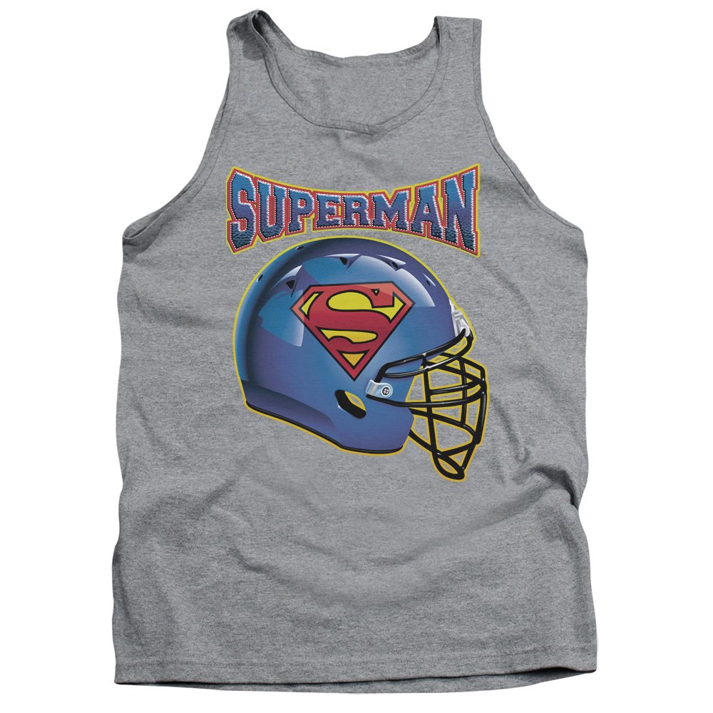 Superman Helmet Unisex Adult Tank Top for Men & Women - Cool Superhero Graphic Tee for Cosplay, Comic Con & Casual Wear