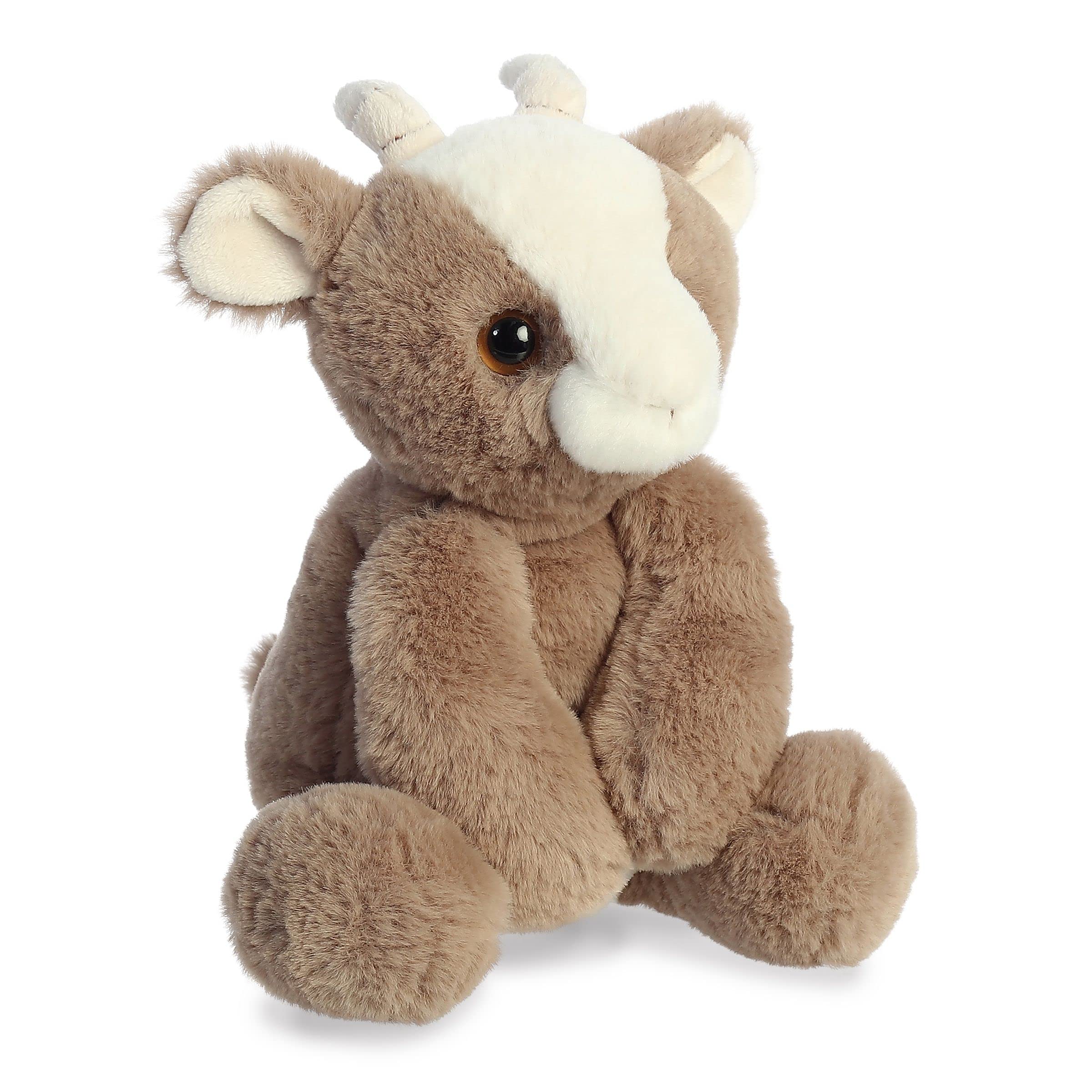 Aurora® Adorable Flopsie™ Gemini Goat™ Plush Stuffed Animal - 12 Inch Gray Soft Toy for Kids, Perfect Cuddly Companion for Bedtime, Playtime & Gift Giving