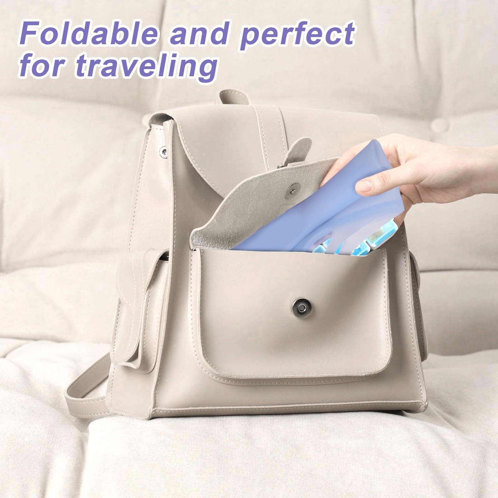 Baby Bottle Sterilizer Microwave Steam Sterilizer - 1.5L Reusable Silicone Steaming Bag for Breast Pump Parts, Pacifiers & Teethers - Essential Travel & Home Accessory for Moms (Blue) - Perfect for Daycare, Traveling & Quick Sterilization at Home
