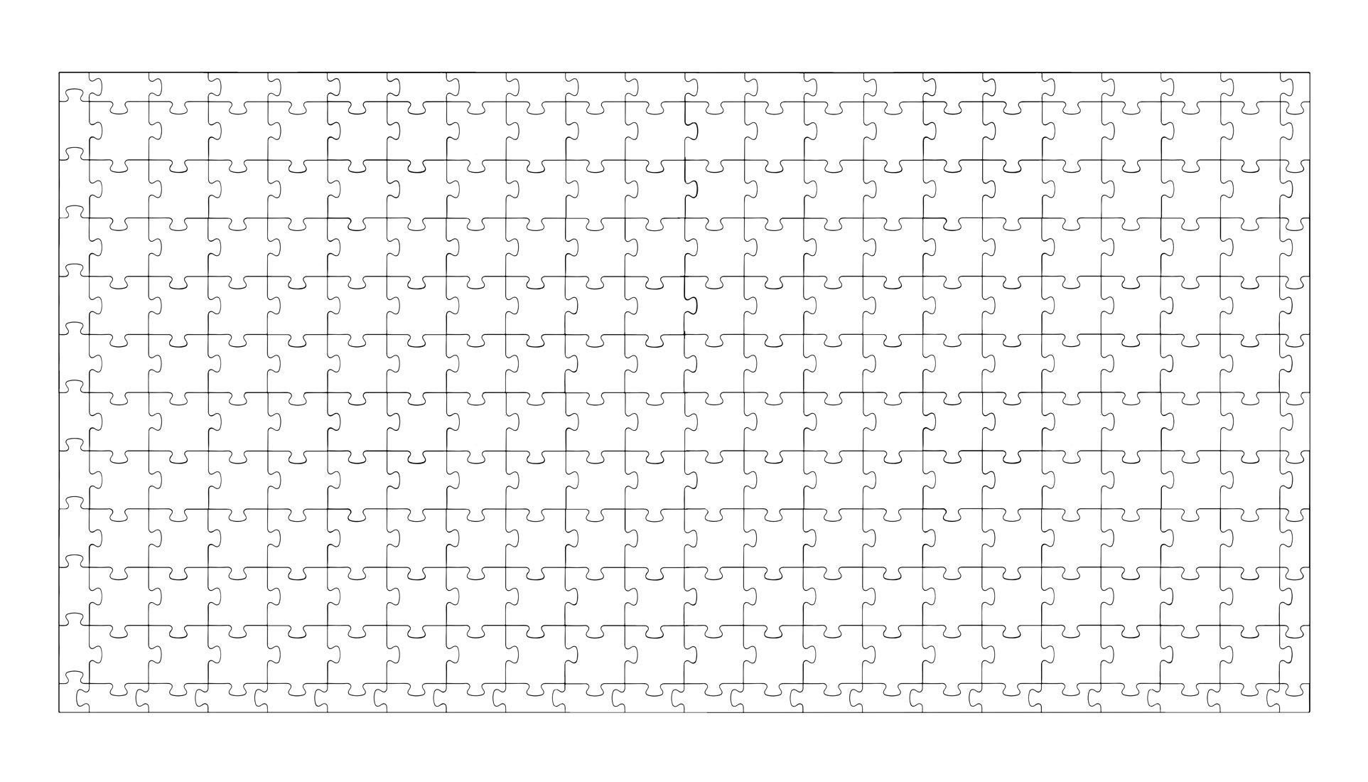 Hygloss Products Blank Community Puzzle - Create-A-Size - Fun Group Activity for Parties, Weddings, Classrooms & Offices - 84” x 44” Jigsaw Puzzle with 200 Pieces - Perfect for Team Building, Icebreakers & Social Events