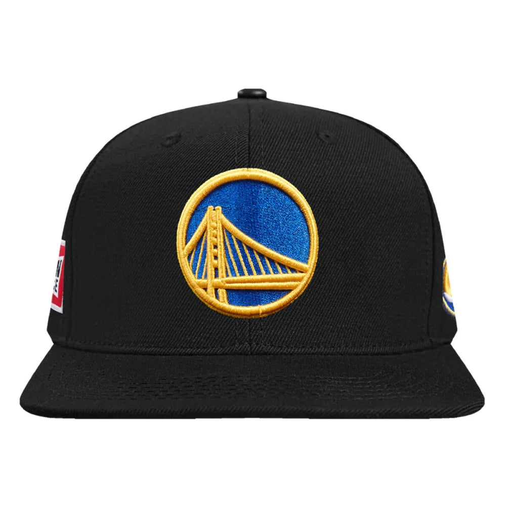 Pro Standard Golden State Warriors Unisex Fast Lane Wool Snapback Hat - Black | NBA Fan Gear, Casual Streetwear & Sports Accessories for Men and Women