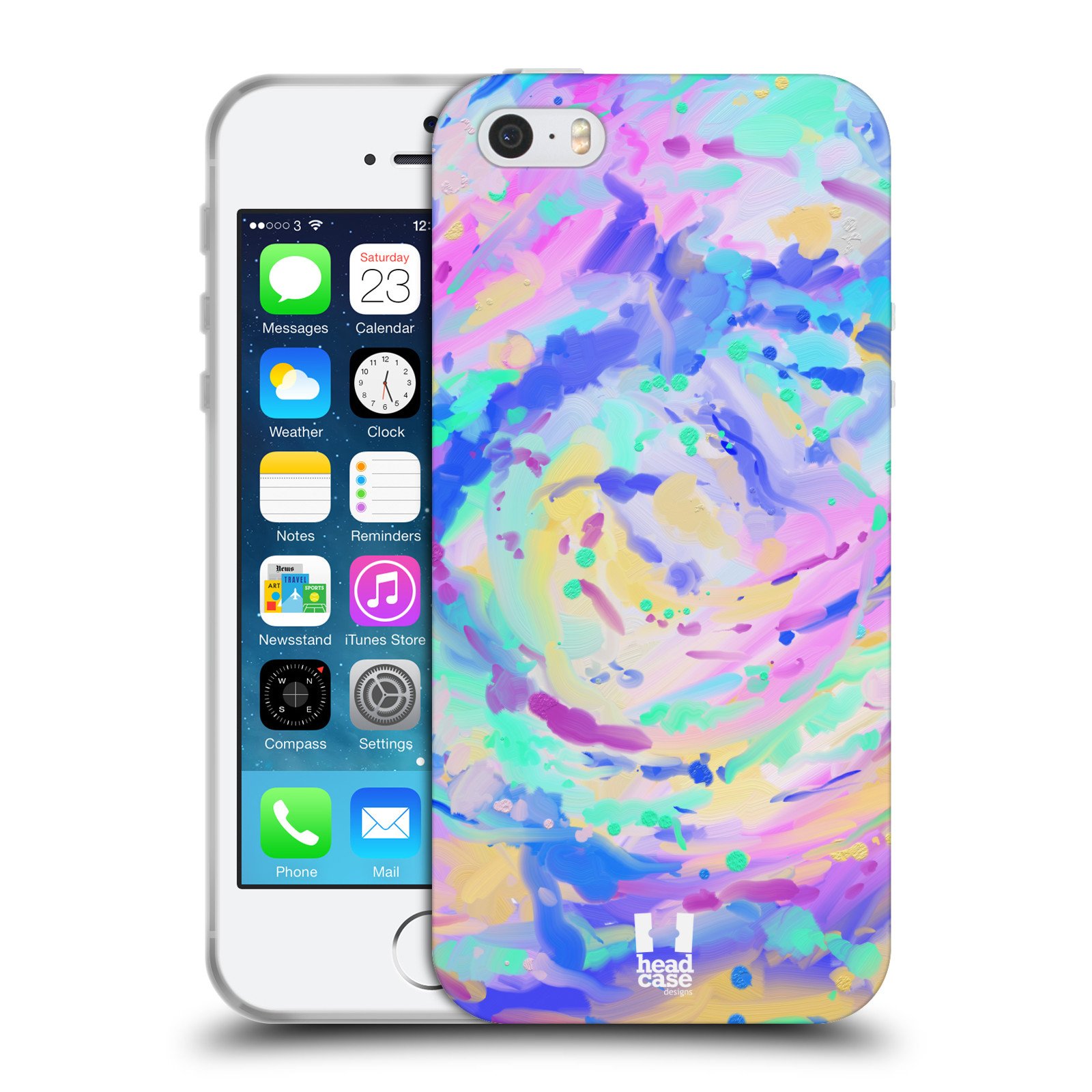 Head Case Designs Joyful Random Paintings Soft Gel Case for iPhone 5/5s/SE 2016 - Durable Protection with Artistic Style for Everyday Use and Travel