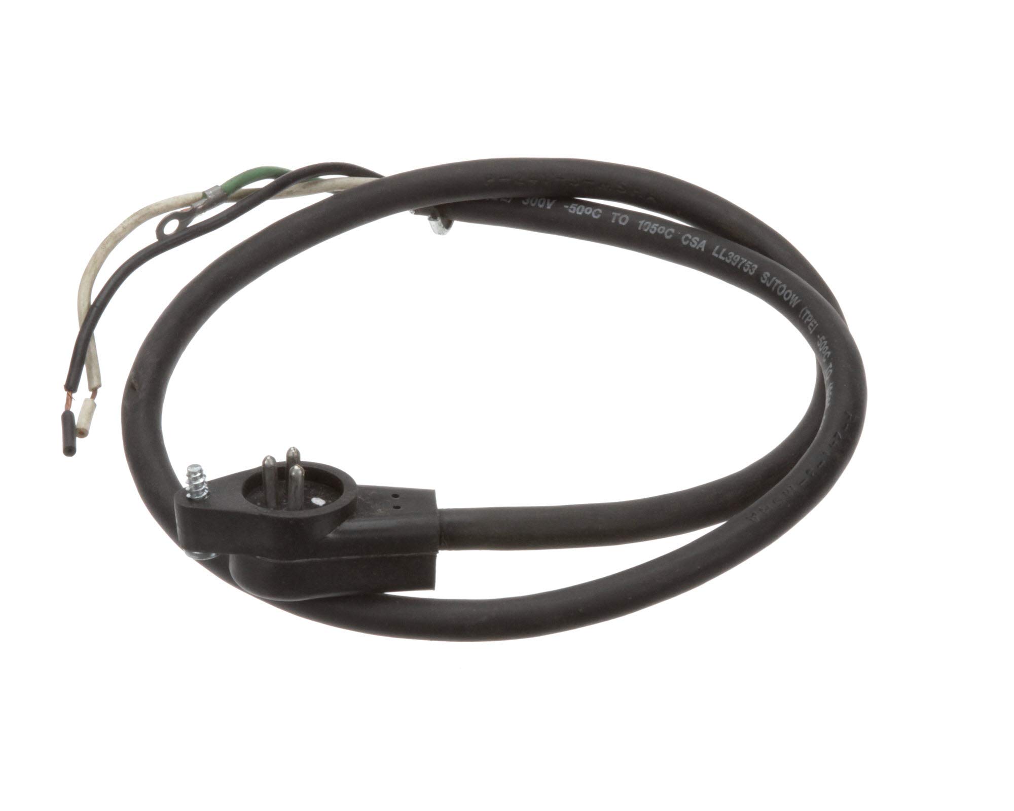 D-131-14 Male Hinged Glass Cord Plug - Replacement Power Connector for Lamps & Appliances | Perfect for Home, Office & Workshop Lighting Fixtures