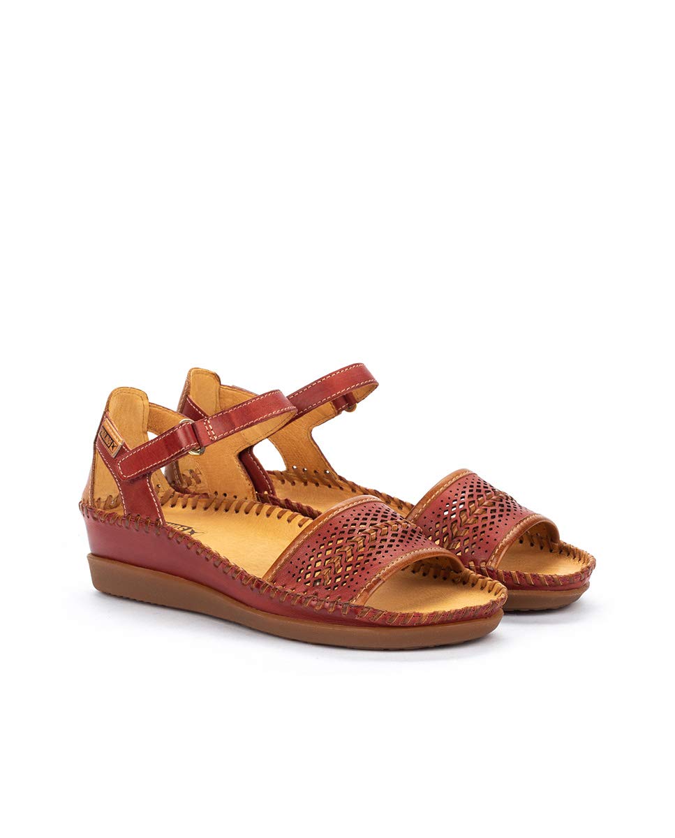 PIKOLINOS Women's Leather Wedge Sandals - Comfortable & Stylish Cadaques Design for Summer, Beach & Casual Outings