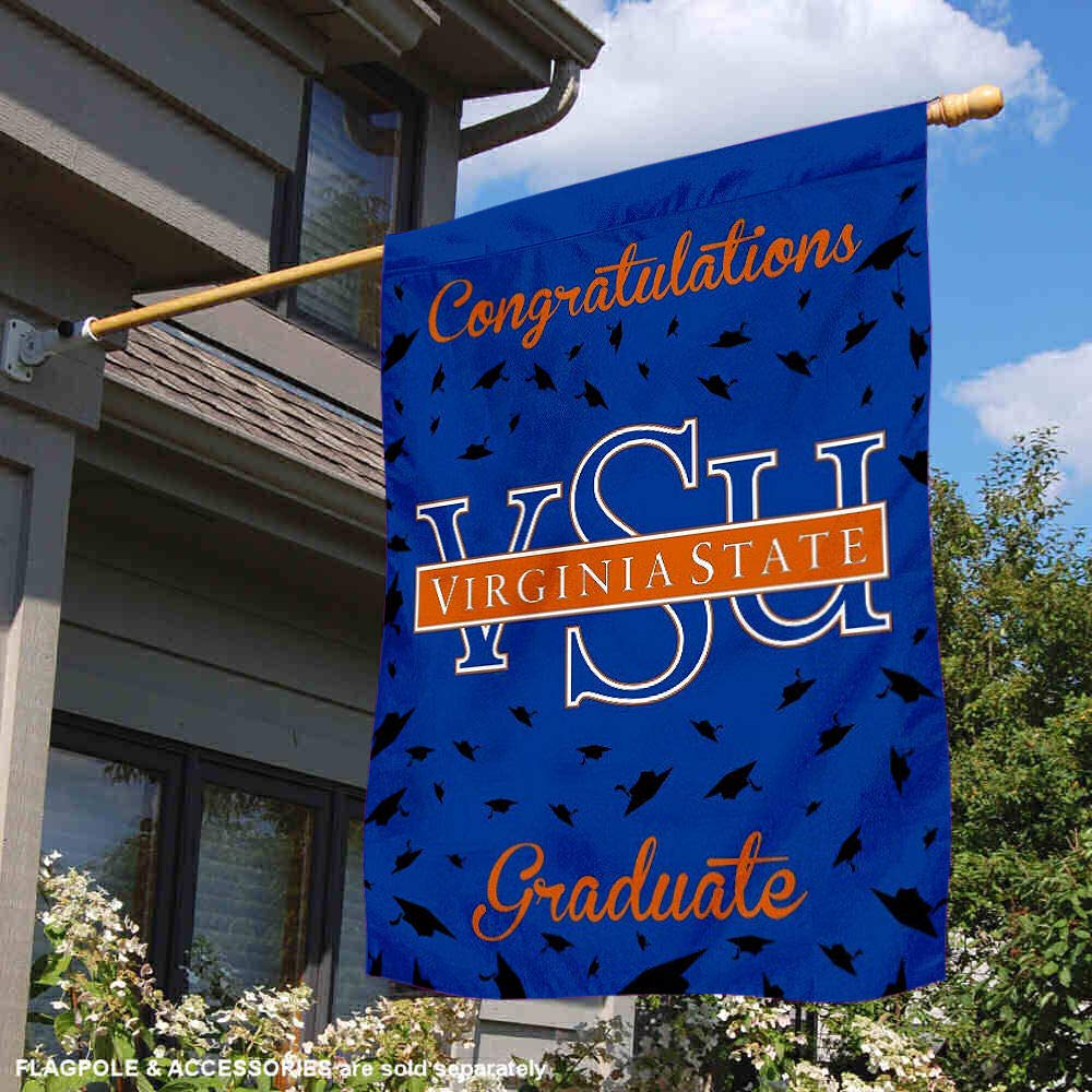 Virginia State Trojans College Graduation Gift Banner Flag - Perfect for Graduation Parties, Dorm Decor & School Spirit Events