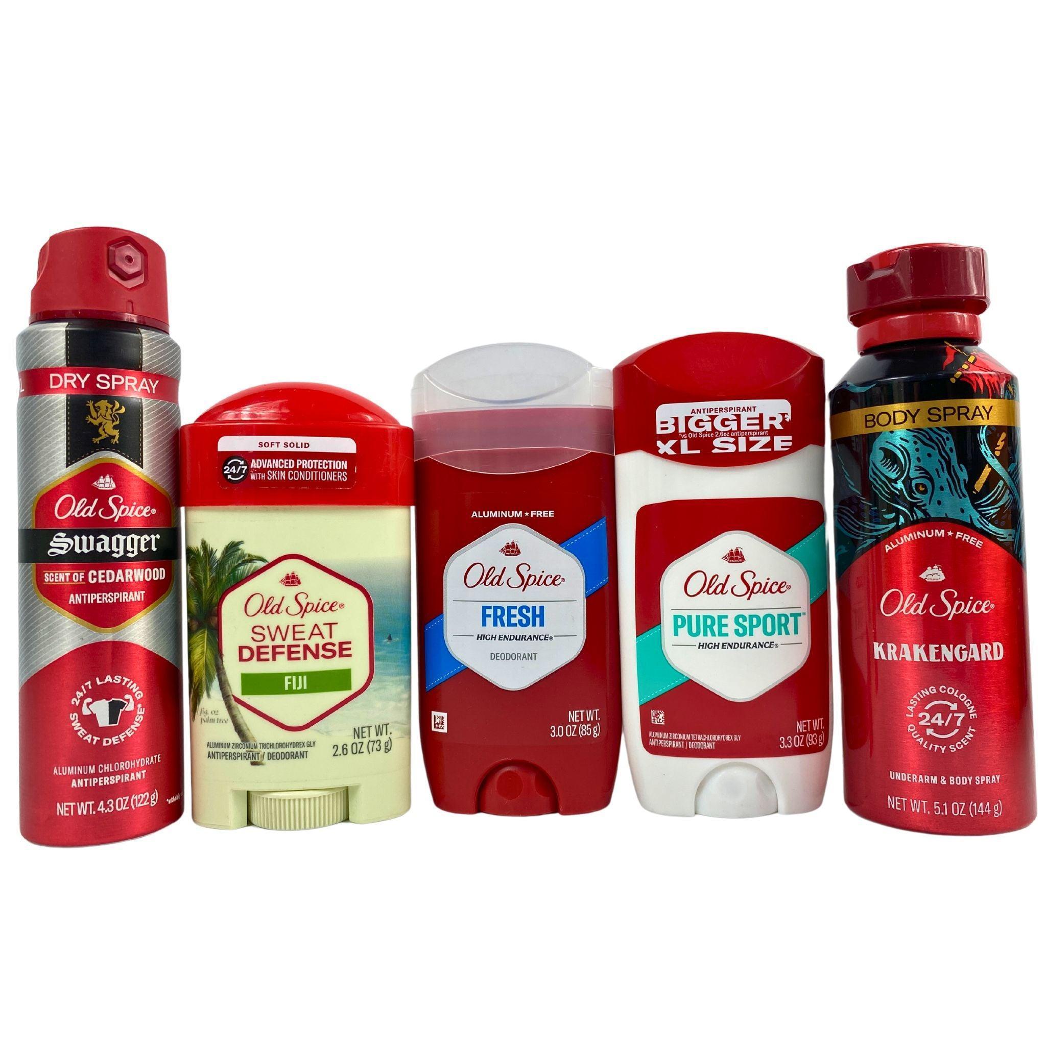 Old Spice Deodorant Variety Pack - 60 Pcs Bulk Pack for Men | Fresh Scent Collection for Daily Use, Gym & Travel