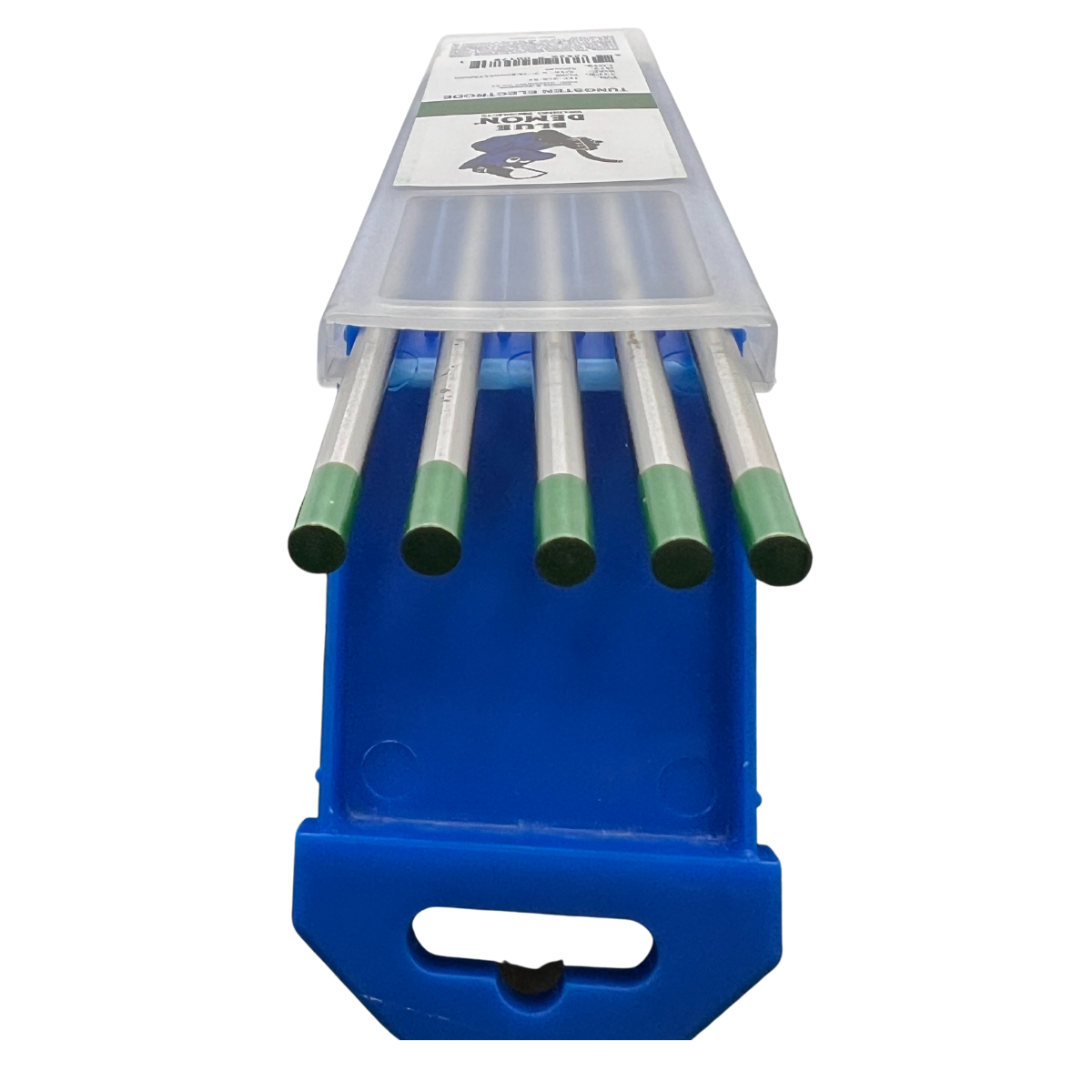 Blue Demon EWP 3/16 Pure Tungsten Electrodes - 5-Pack (TEP 316 5T) for TIG Welding, Arc Welding & Metal Fabrication | High-Performance Tungsten Electrodes for Stainless Steel, Aluminum & Alloy Welding