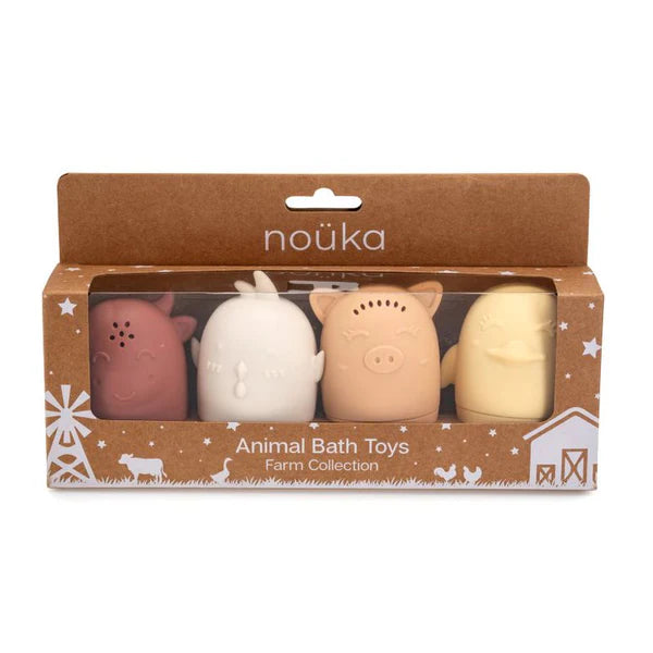 Organic Farm-Themed Bath Toys for Kids - Safe & Fun Animal Shaped Water Play Set - Perfect for Toddler Bathtime, Sensory Play & Early Learning Activities