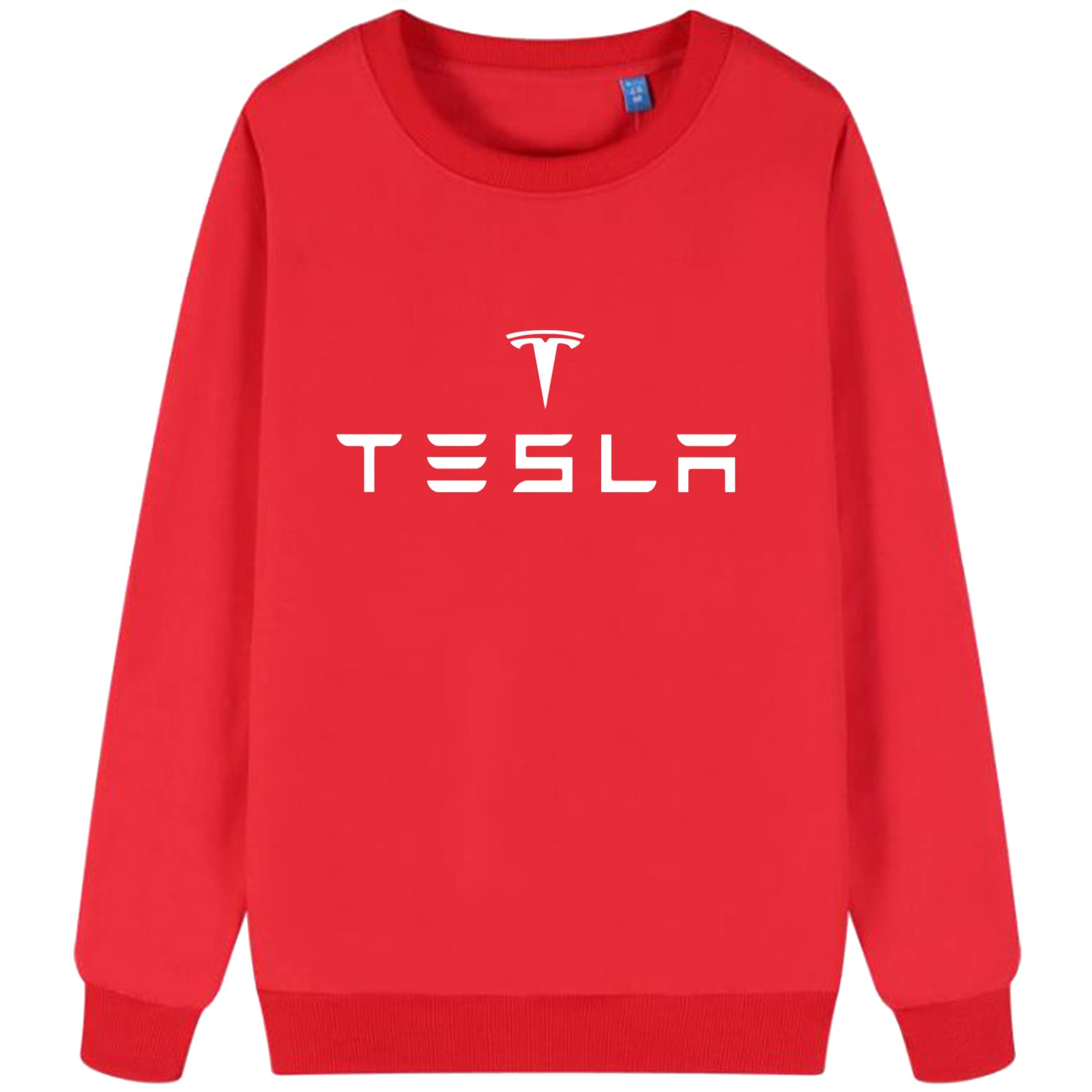 Tesla Men's Classic Logo Hoodie - Soft Cotton Sweatshirt for Casual Wear, Gym & Outdoor Activities
