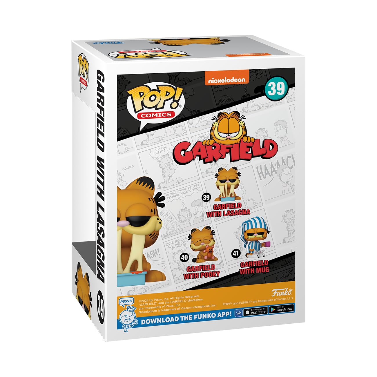 Funko Pop! Comics: Garfield with Lasagna Pan - Collectible Vinyl Figure - Official Merchandise Gift Idea for Kids & Adults - Perfect for Cartoon Fans & Home Office Decor