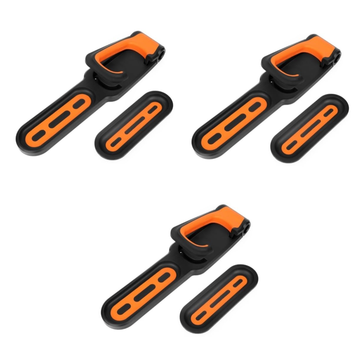INOOMP 3-Pack Heavy Duty Bike Hooks - Wall Mounted Bicycle Storage Hanger for Garage, Shed & Home Organization - ABS Plastic Bike Accessories for Space Saving Storage