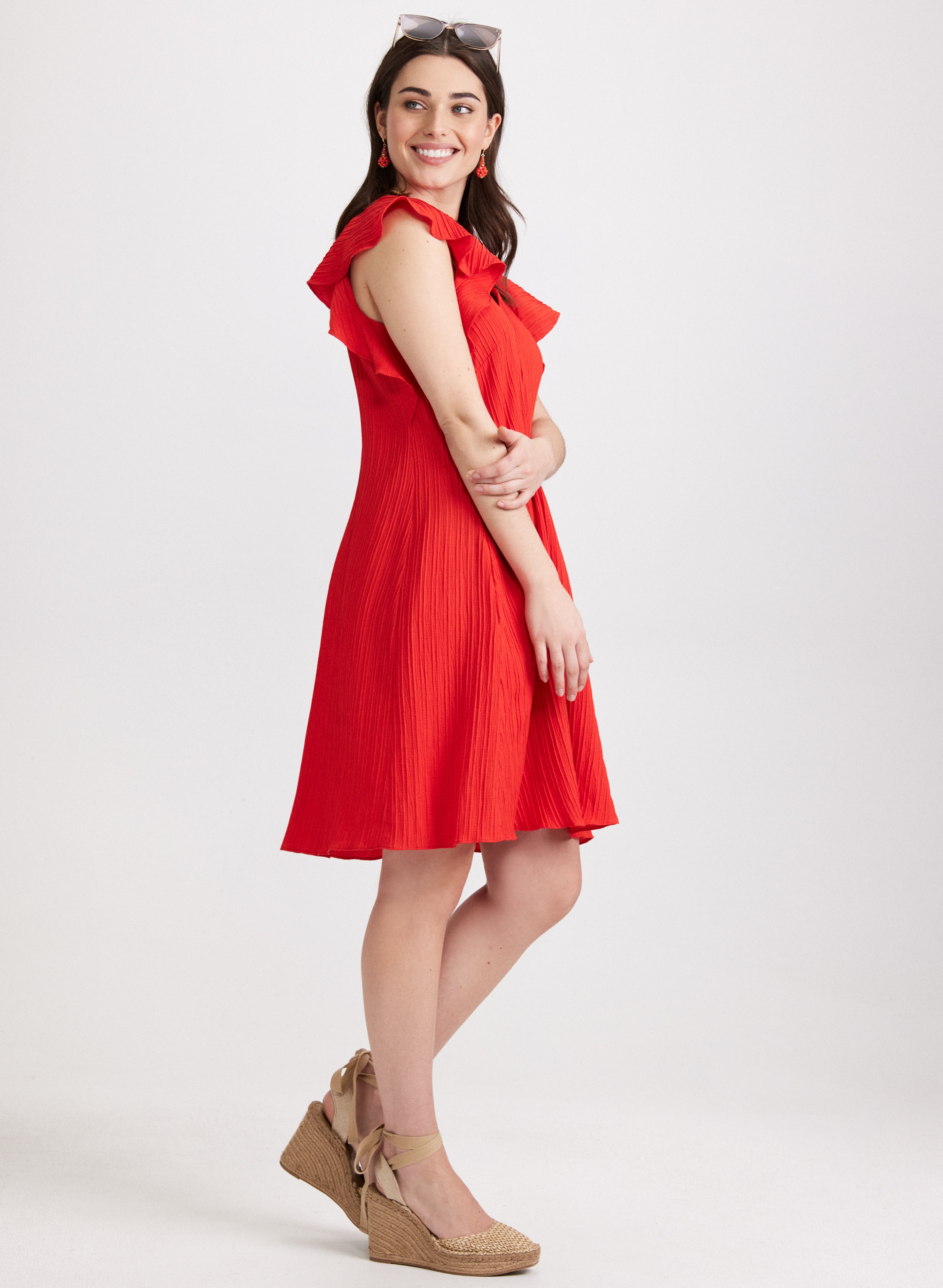 Elegant A-Line Jacquard Dress for Women - Floral Embroidery Party & Wedding Guest Dress - Perfect for Cocktail Parties, Date Nights & Special Occasions