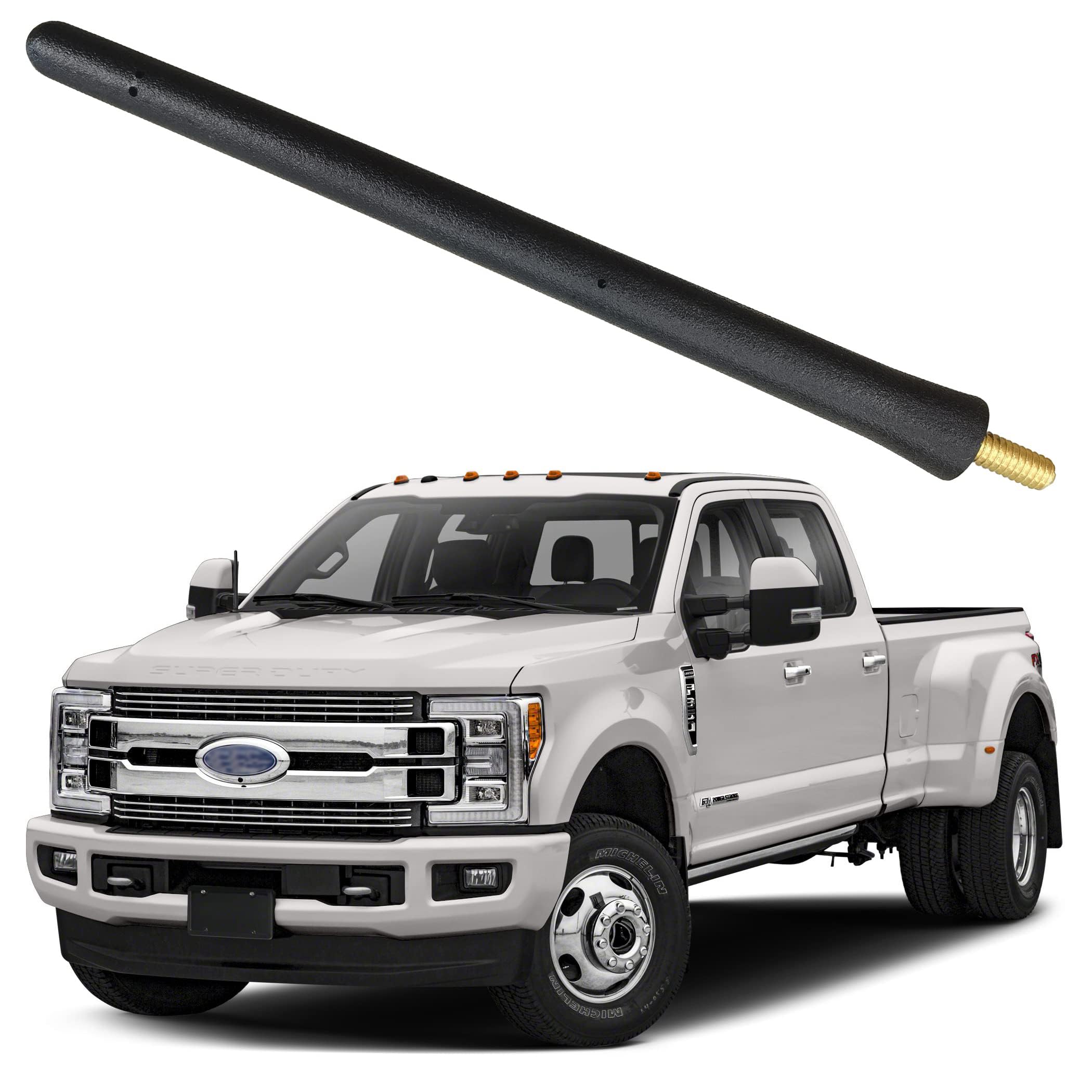 6.75 Inch Short Antenna Replacement for Ford F-350 Super Duty (1998-2023) - Car Wash Proof Internal Copper Coil Antenna Mast - Perfect for Off-Roading, Daily Driving & Car Washes
