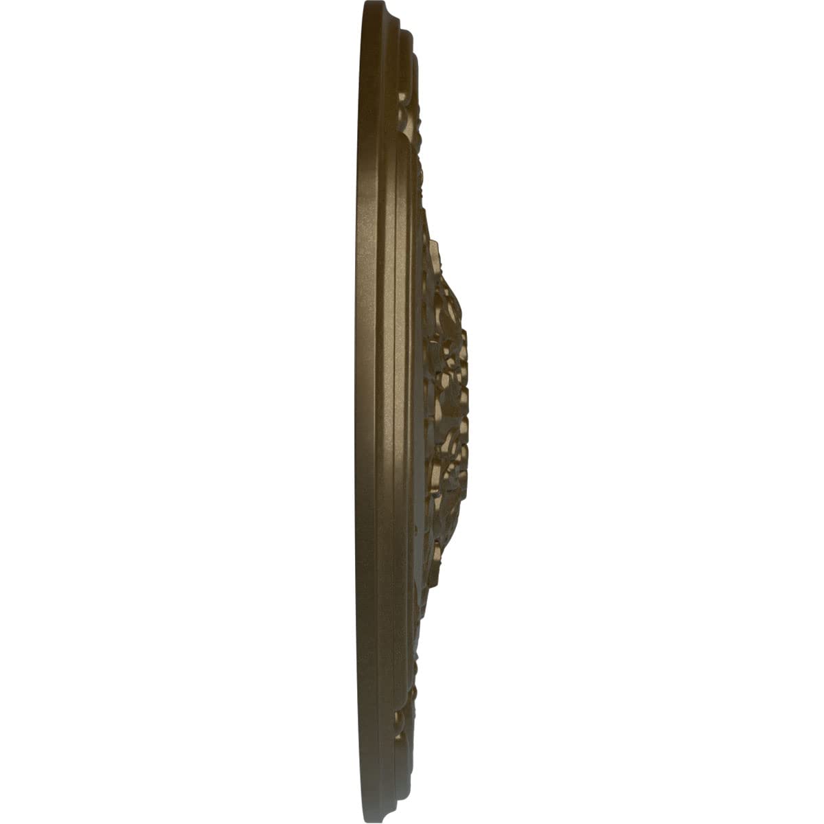 Ekena Millwork Athens Ceiling Medallion - Hand-Painted Brass Finish for Elegant Home Decor & Victorian Style Interior Design