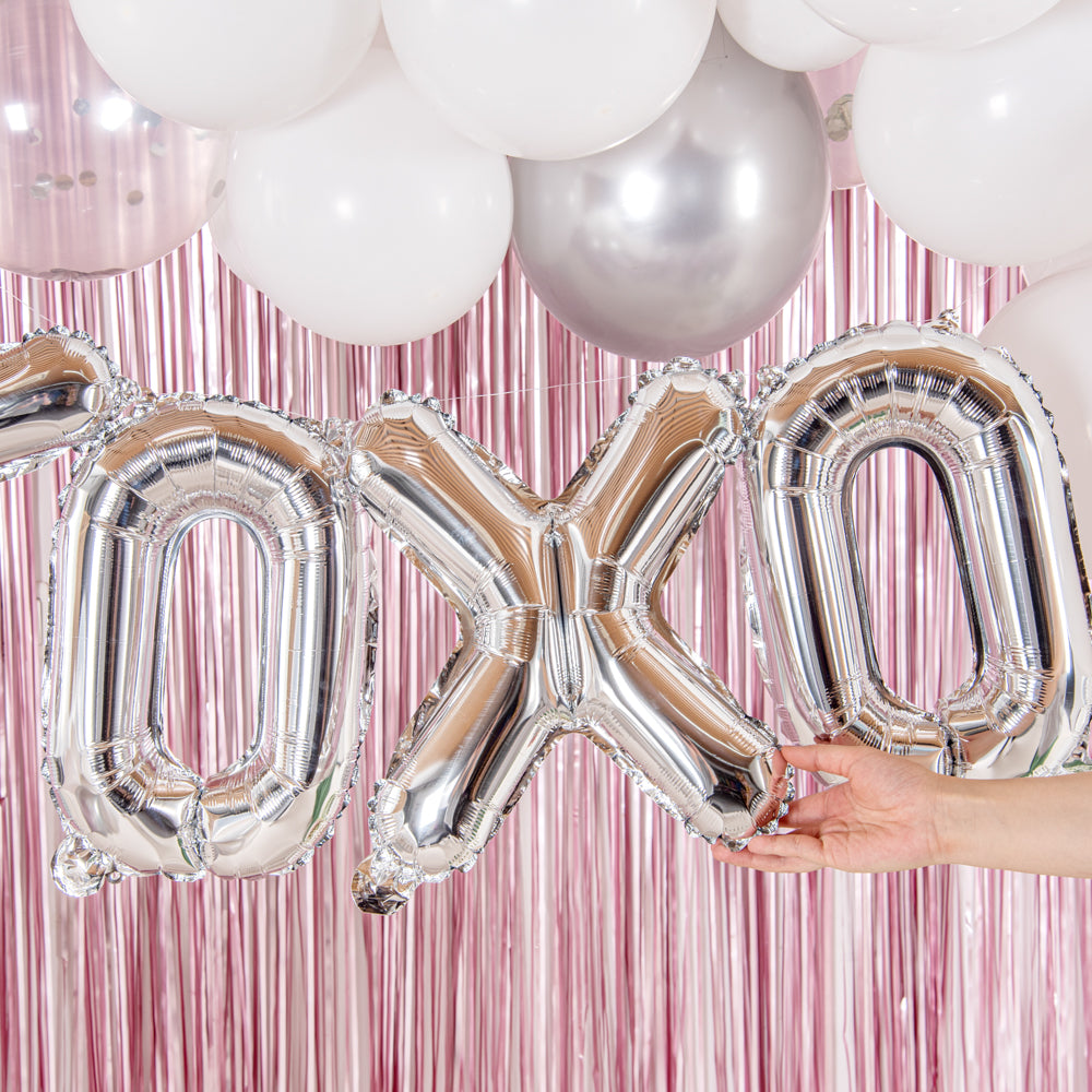 Balloonify Silver Mylar Letter X Balloon - 16 Inch Large Foil Alphabet Balloon (1 Count) for Birthday Parties, Baby Showers & Graduation Decorations