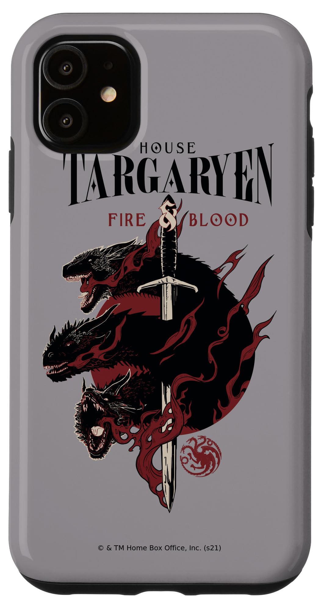 Premium iPhone 11 Case with Game of Thrones House Targaryen Dragon Design - Protective Phone Cover for Fans | Perfect for Cosplay, Themed Parties & GOT Collectors