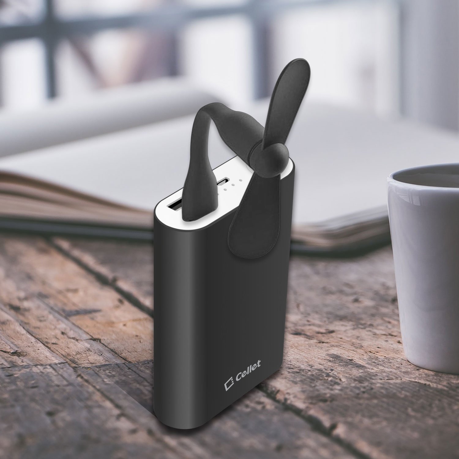 USB-A Port Fan - Portable Compact USB Fan for Laptop, Desktop & Travel | Lightweight Mini USB Fan with Flexible Arm | Perfect for Office, Home & Outdoor Use