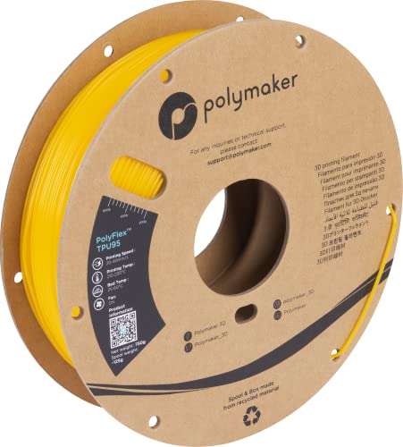 1.75mm 0.75kg Tpu95, Yellow